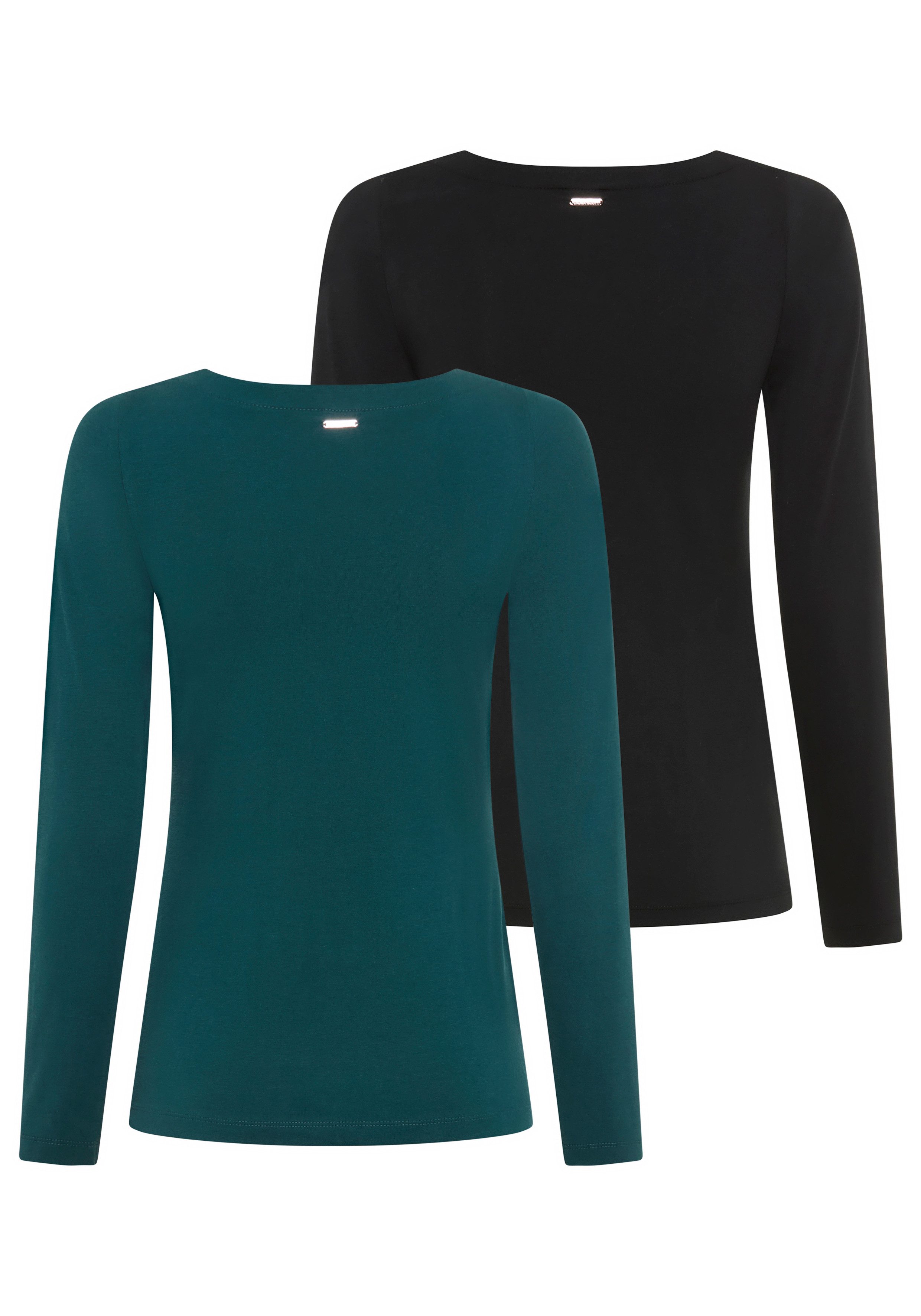 Laura Scott Longsleeve met boothals - nieuwe collectie (set, 2-delig)