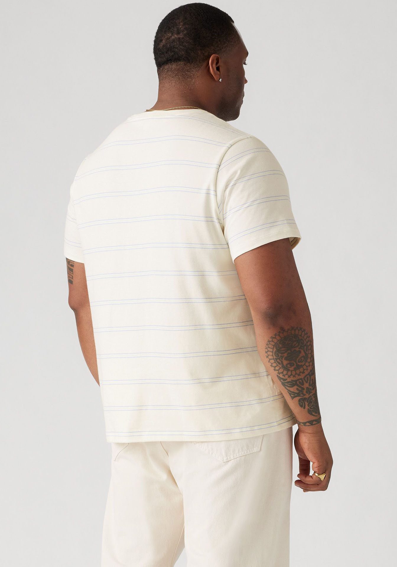 Levi's Plus Levi's Plus Shirt met ronde hals BIG ORIGINAL HM TEE met een gestreept design