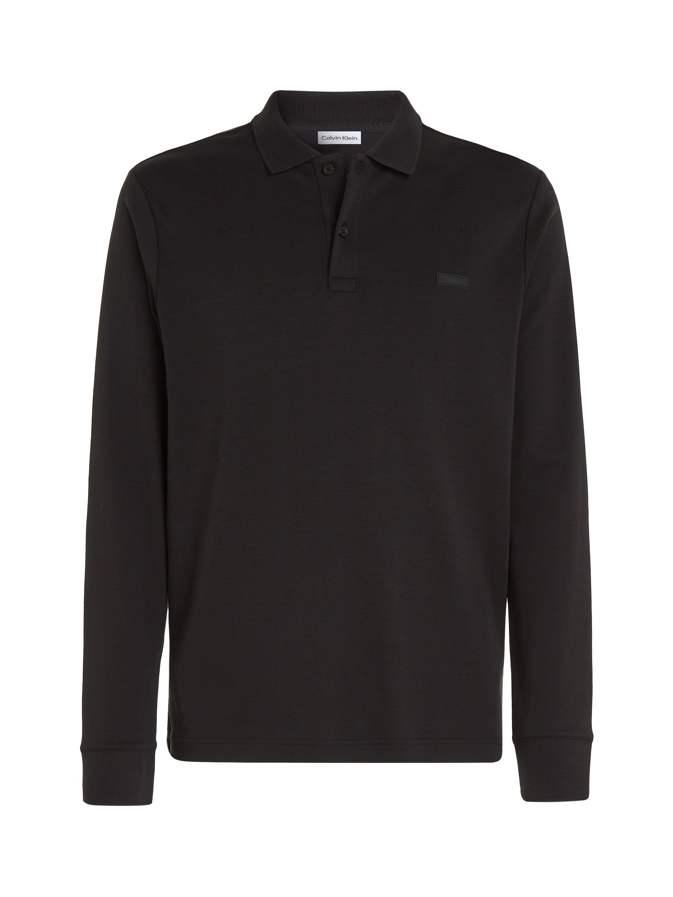 Calvin Klein Poloshirt SMOOTH COTTON SLIM LS POLO