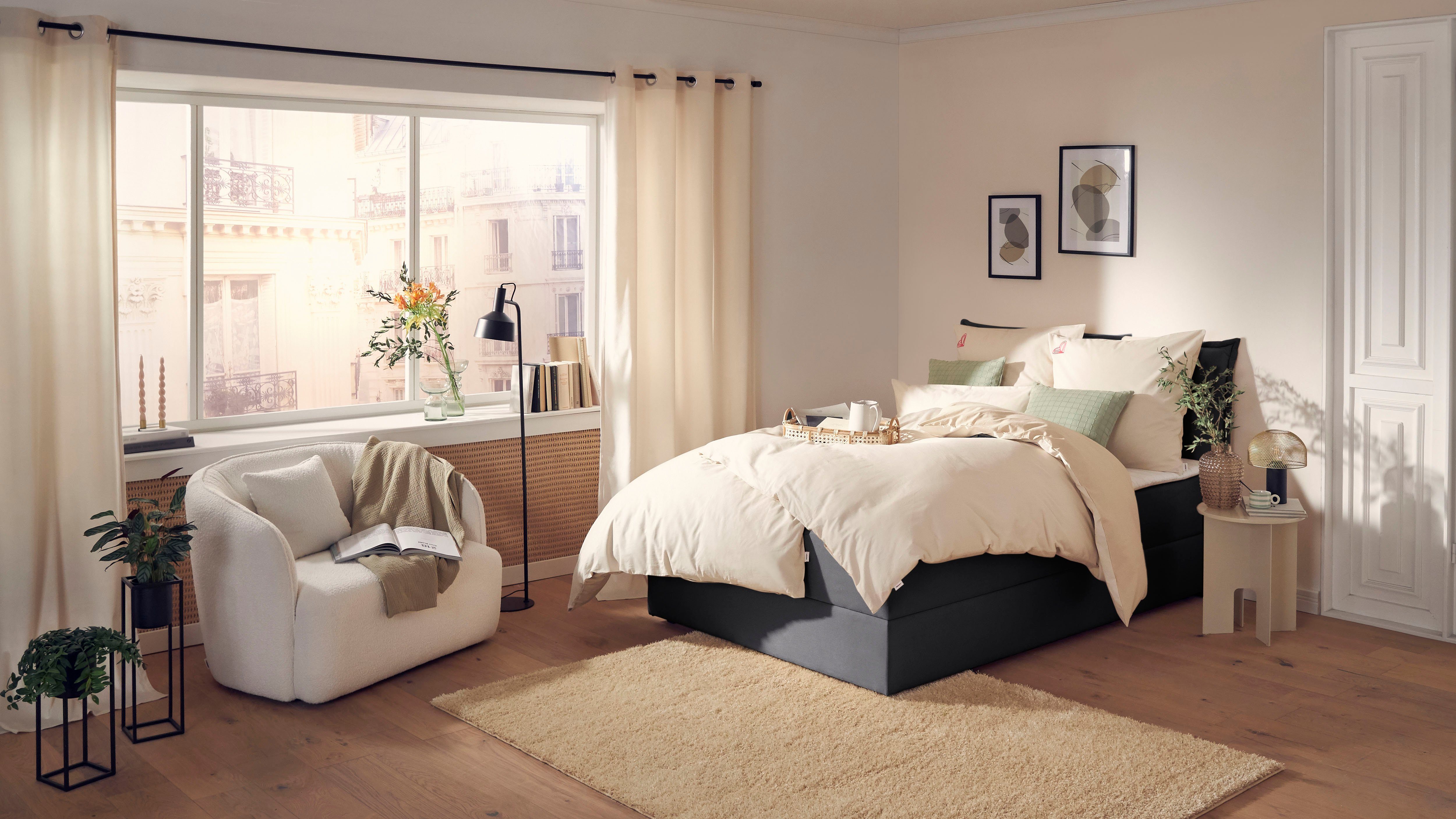 andas Boxspring Lichtgewicht inclusief bedkist & topmatras, in 4 breedten en 2 hardheden