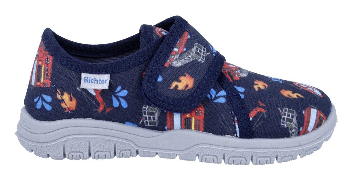 Richter Pantoffels Mailo WMS: Medium Klittenbandschoen met allover print, maat sjabloon om te downloaden
