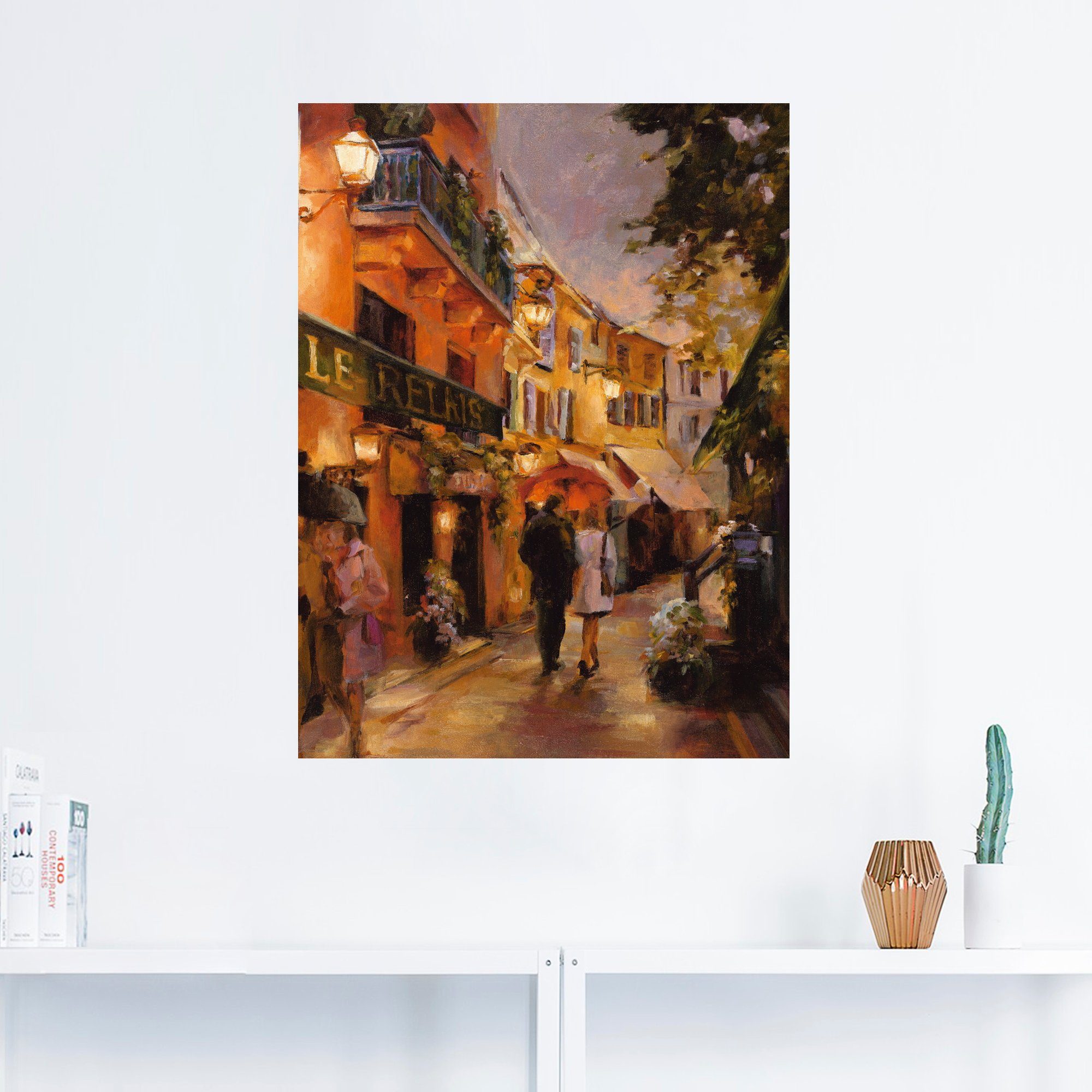 Artland Artprint Avond in Parijs I als artprint op linnen, poster, muursticker in verschillende maten