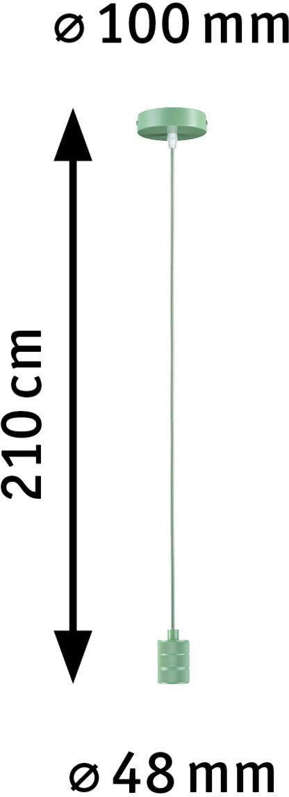 Paulmann Hanglamp TILLA E27, max. 1x60W E27, 230V, stof/metaal (1 stuk)
