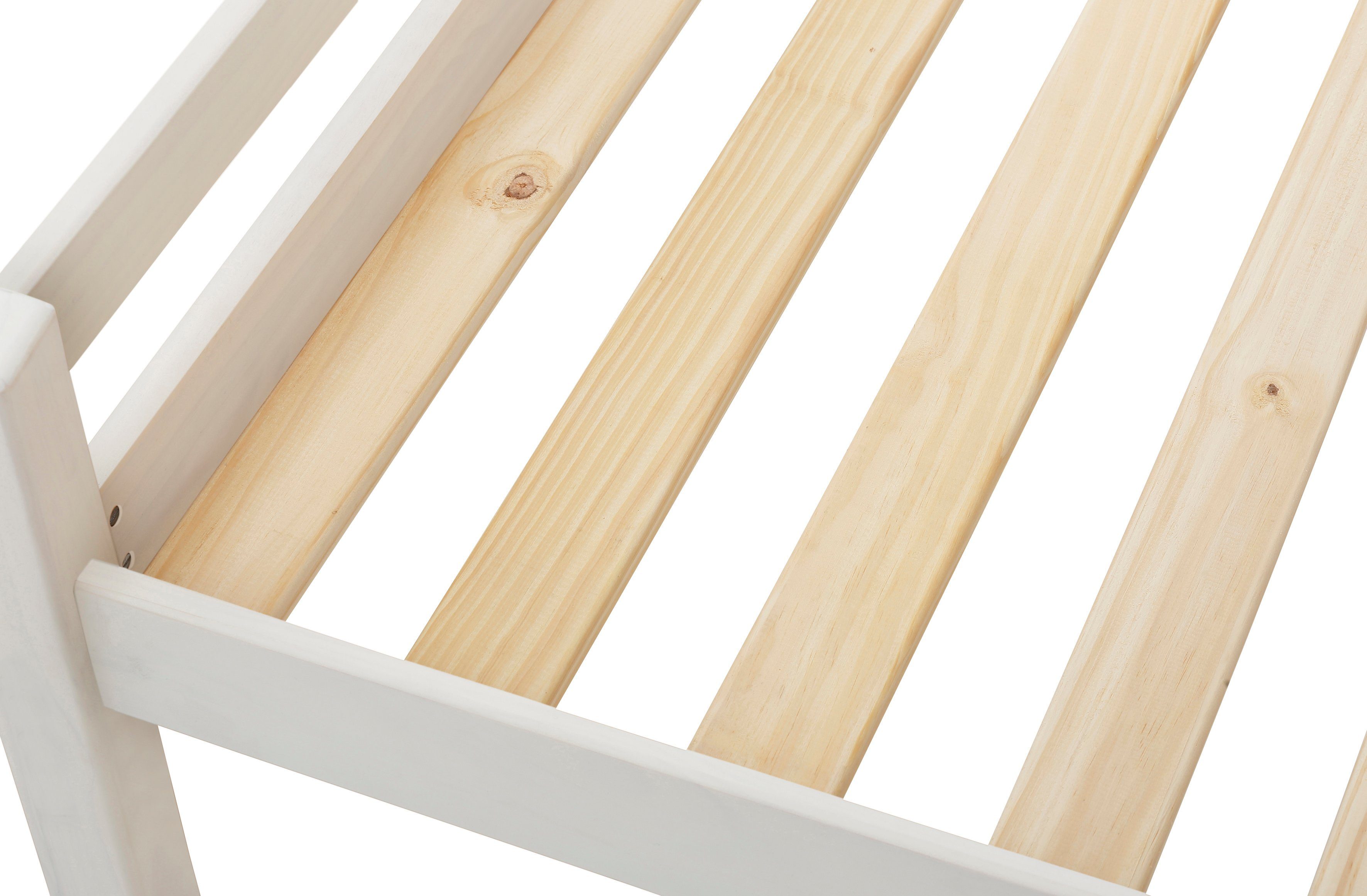 Lüttenhütt Kinderledikant Alpi 1-persoons van mooi grenenhout, lattenbodem, ligoppervlak 90x200 cm