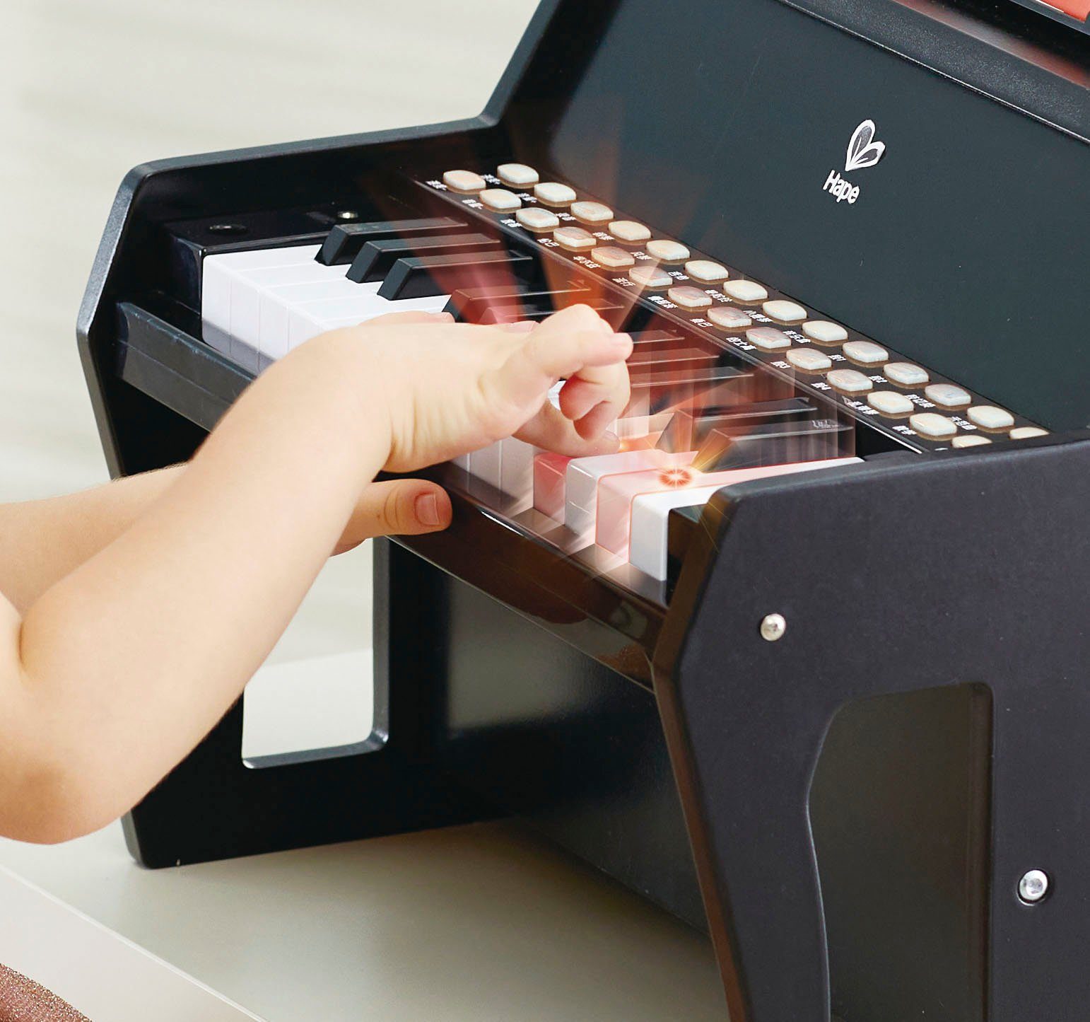 Hape Speelgoed-muziekinstrument Verlichte toetsen-piano FSC®- beschermt bos - wereldwijd
