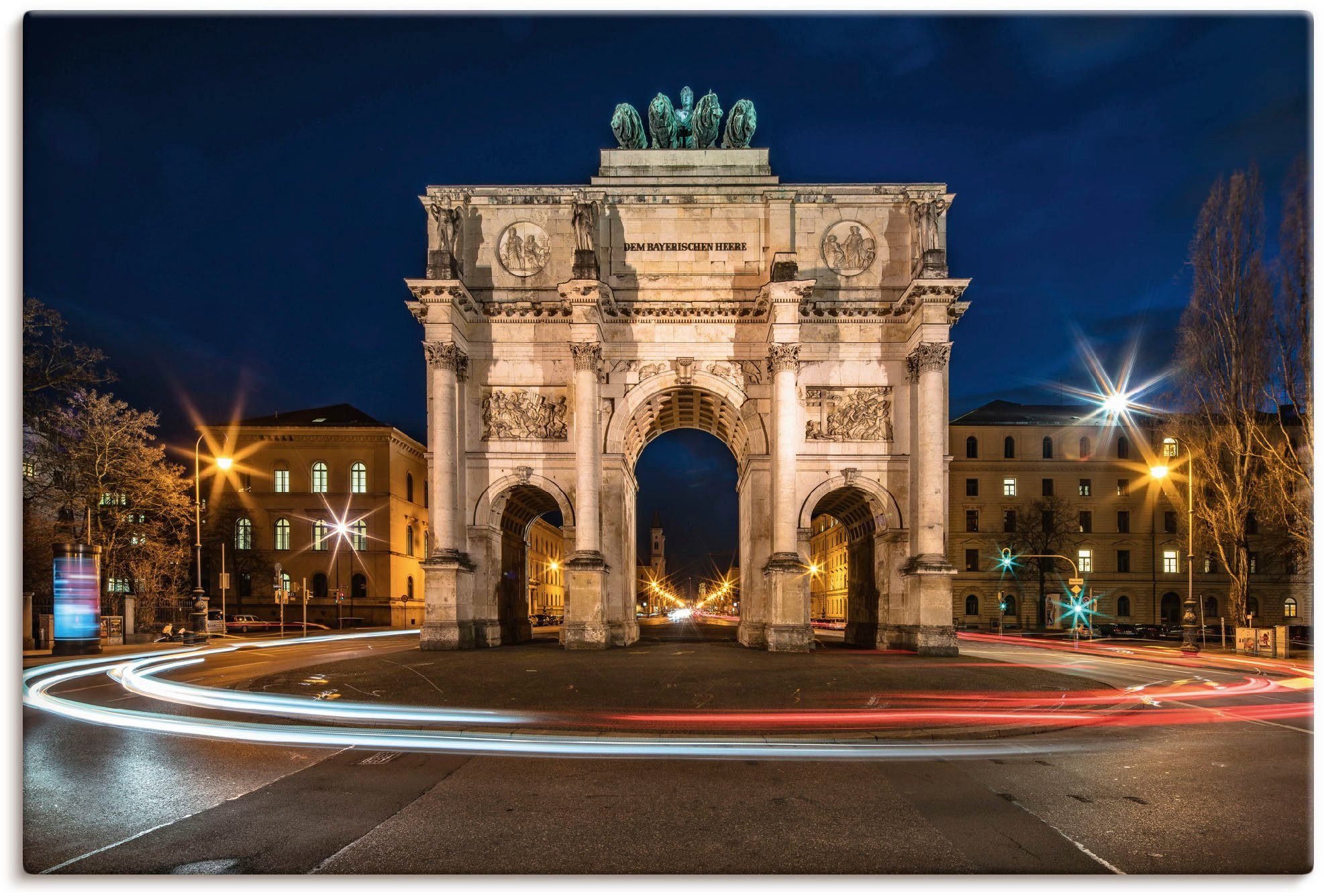 Artland Artprint Siegestor München, Deutschland in vele afmetingen & productsoorten artprint van alu