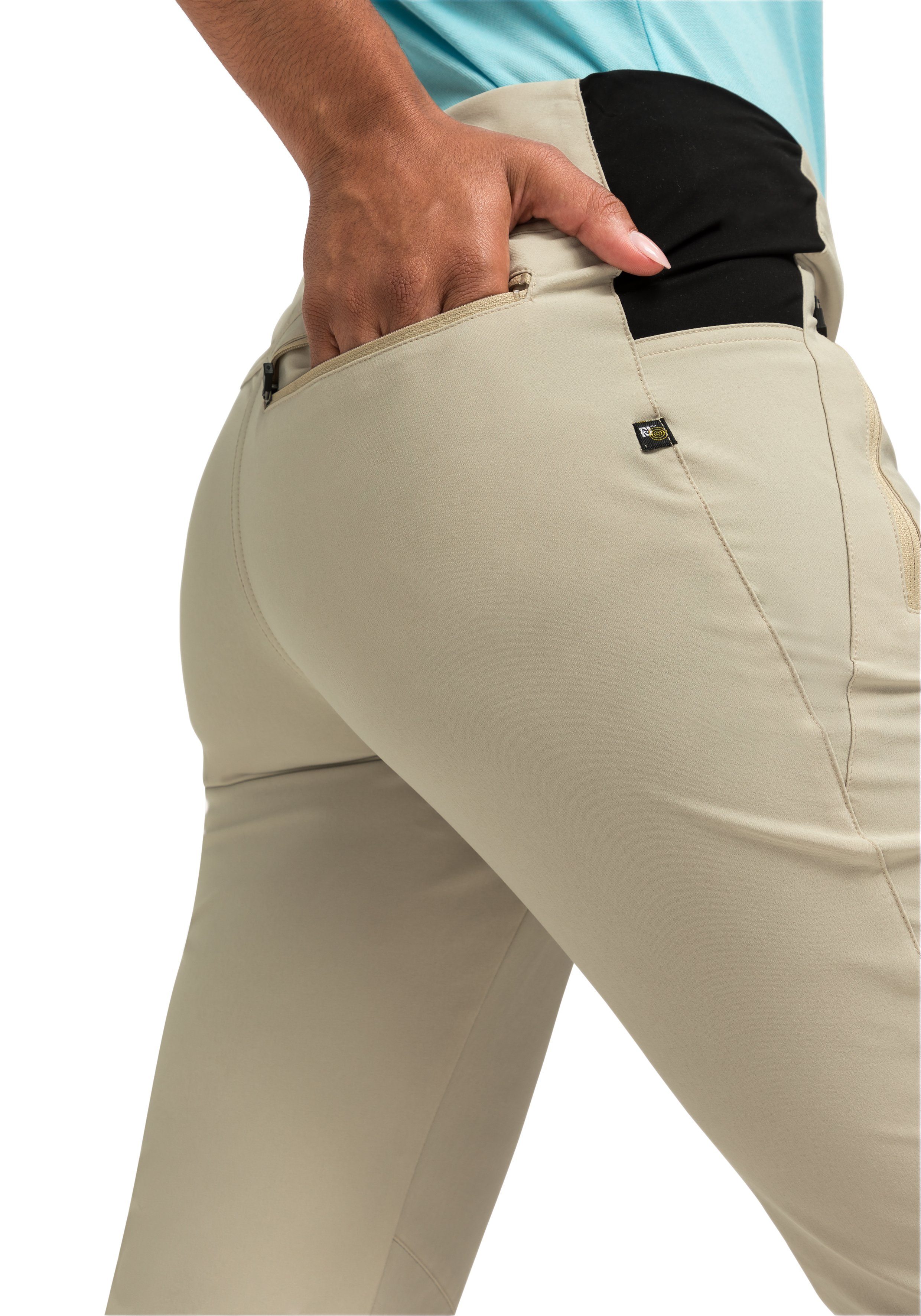 Maier Sports Outdoorbroek Latit Slim Vario W Dames wandelbroek, lange outdoorbroek, trekkingbroek slim