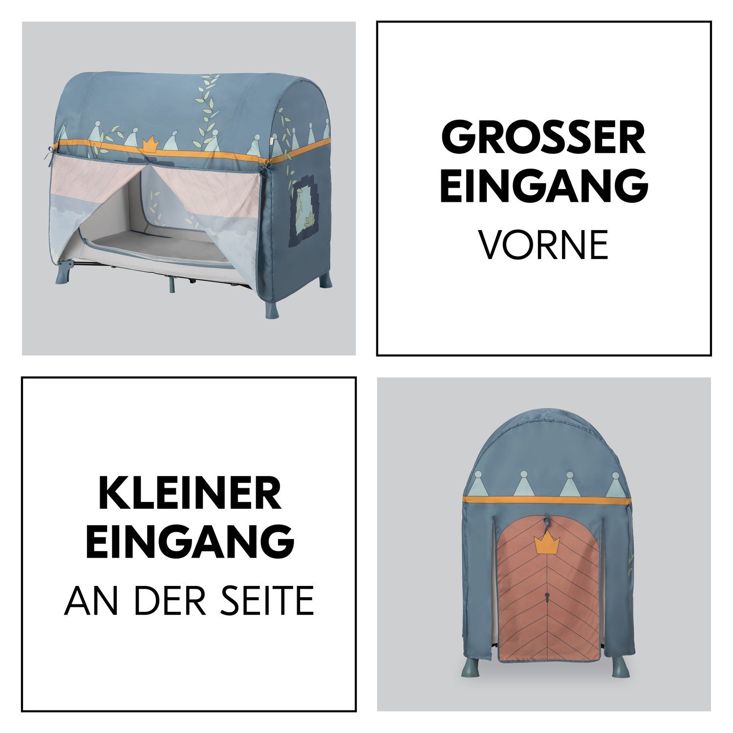 Hauck Bed tent Travel Bed Cover, Palace Aanvulling voor hauck reisbedden (120 x 60 cm)