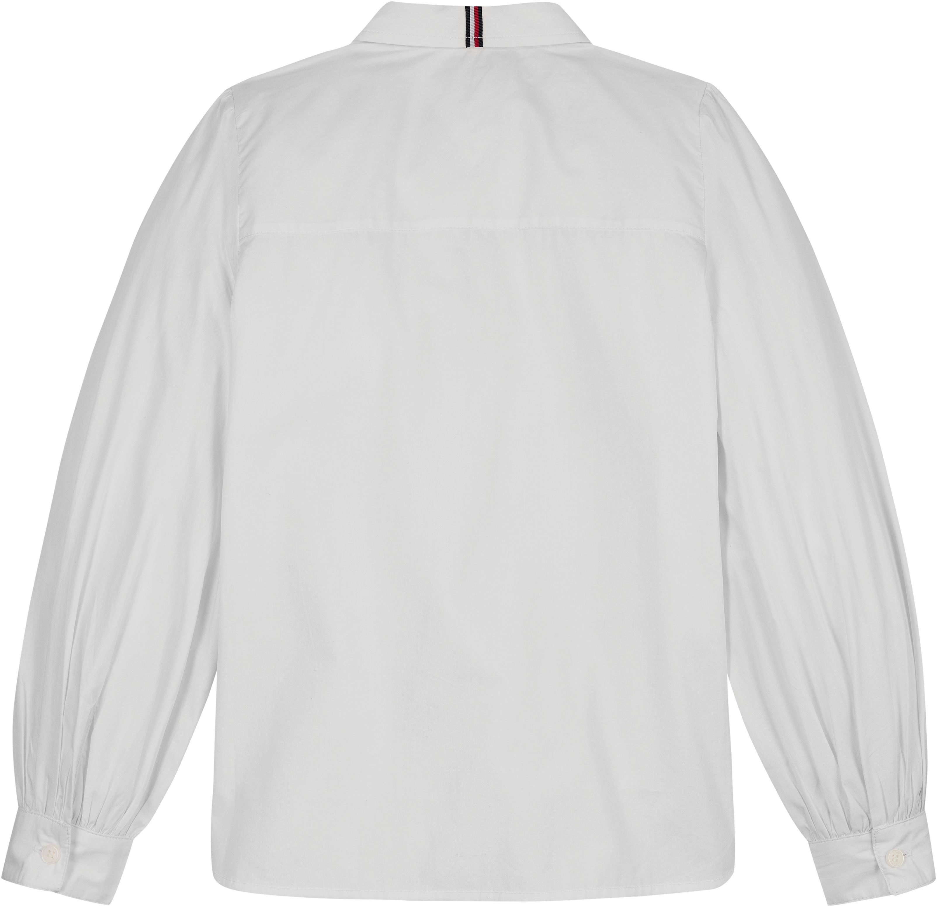 Tommy Hilfiger Klassieke blouse ESSENTIAL REG BLOUSE LS Kinderen tot 16 jaar met logostiksel