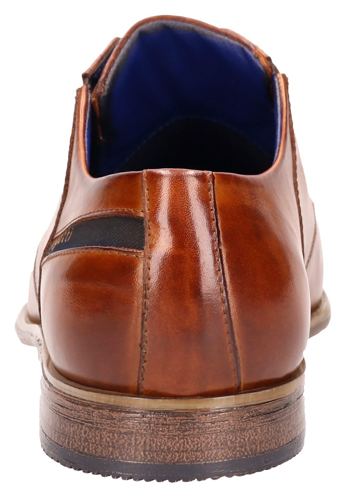 Bugatti Veterschoenen , blokhak, avondschoen, feestelijke schoen met stretch-inzetten