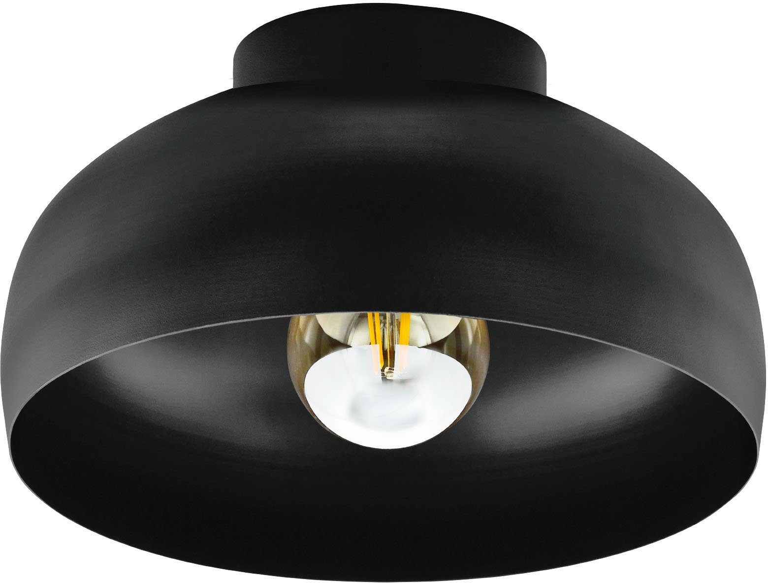 EGLO Plafondlamp MOGANO 2 Plafondlamp in zwart van staal - excl. E27 - 1X40W (1 stuk)