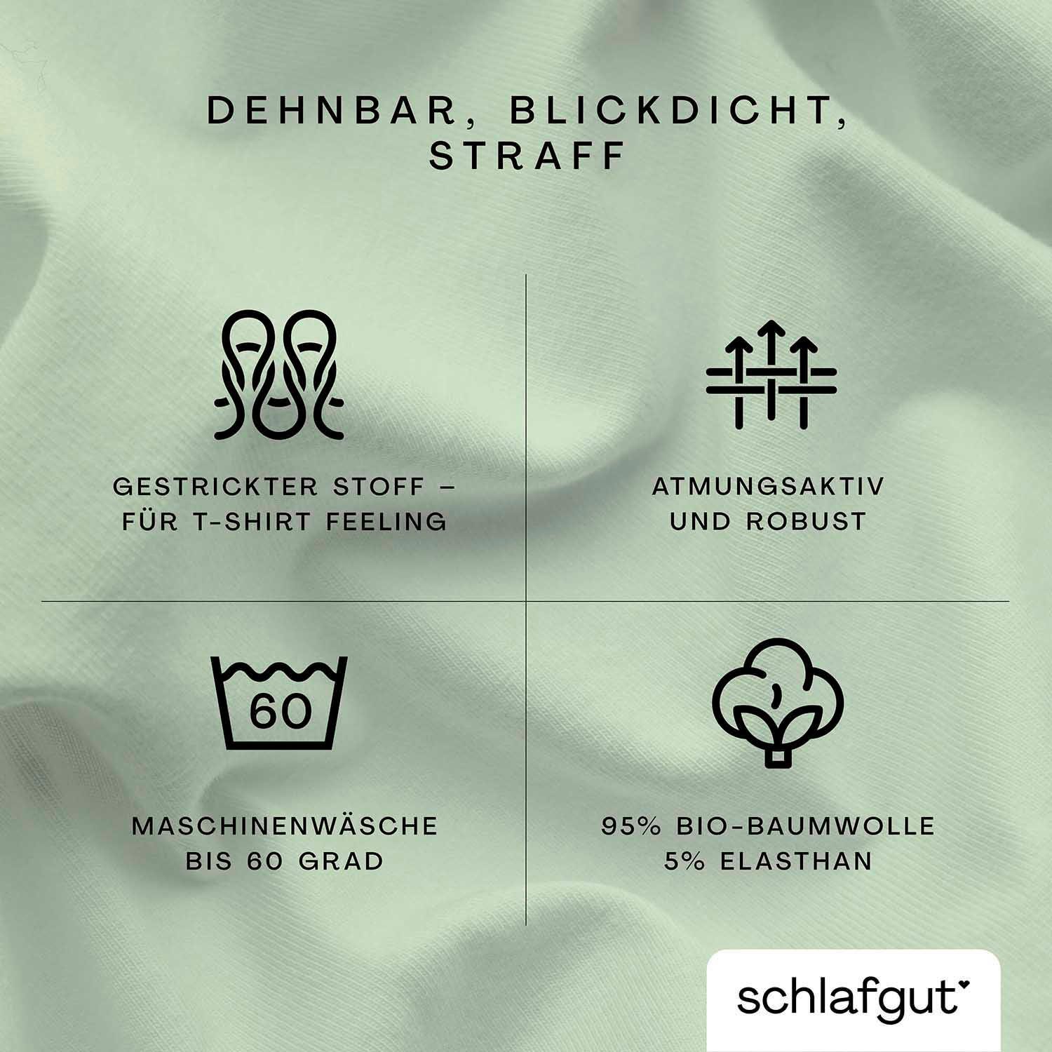 Schlafgut Hoeslaken PURE BOXSPRING in maat 90x200, 140x200 of 180x200, voor boxspringbed (1 stuk)