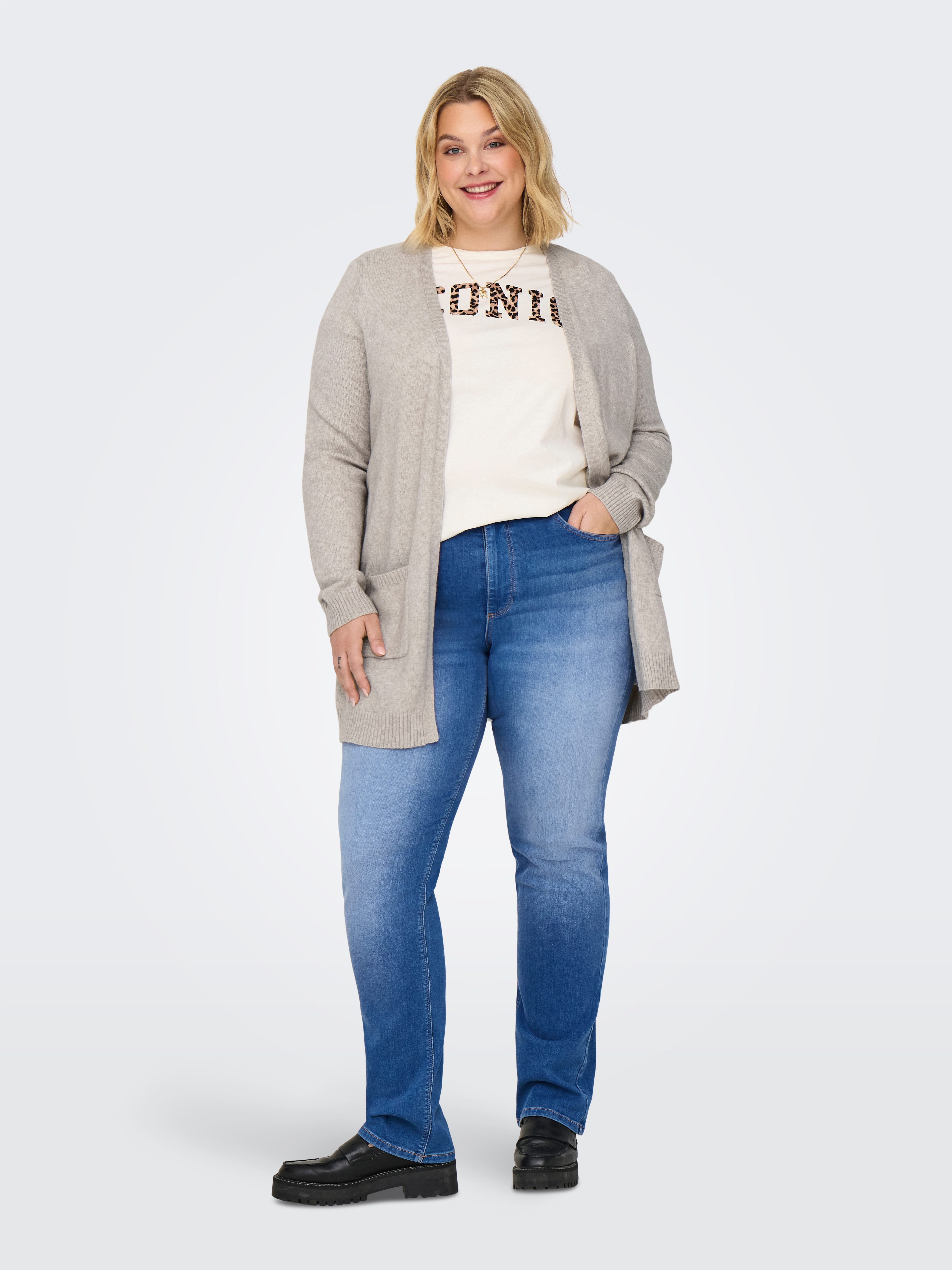 ONLY CARMAKOMA High-waist jeans CARWILLY HW STRAIGHT DNM REA12187 NOOS