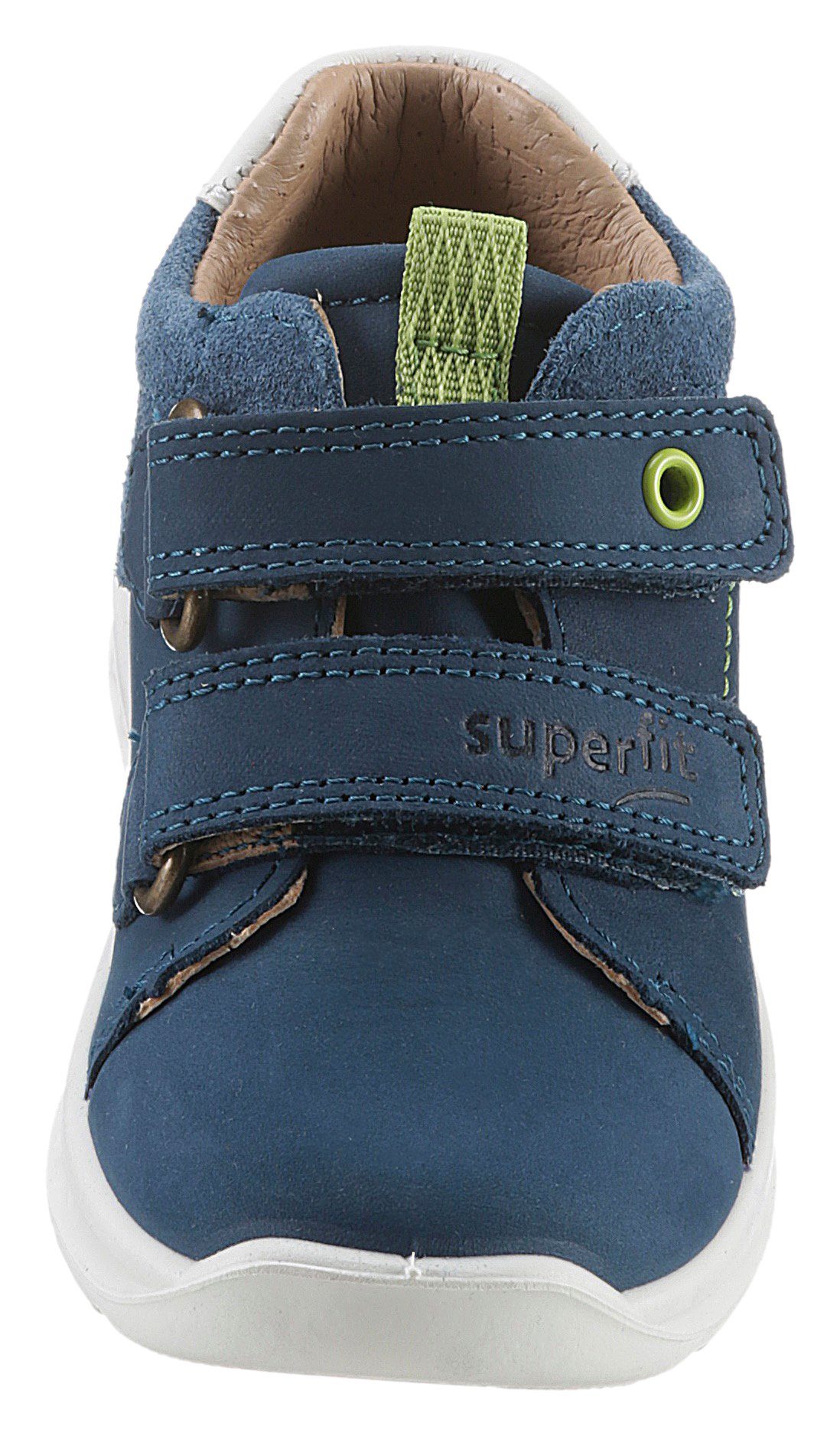 Superfit Sneakers BREEZE WMS: middel met gekleurde oog, vrijetijdsschoen, lage schoen, veterschoen