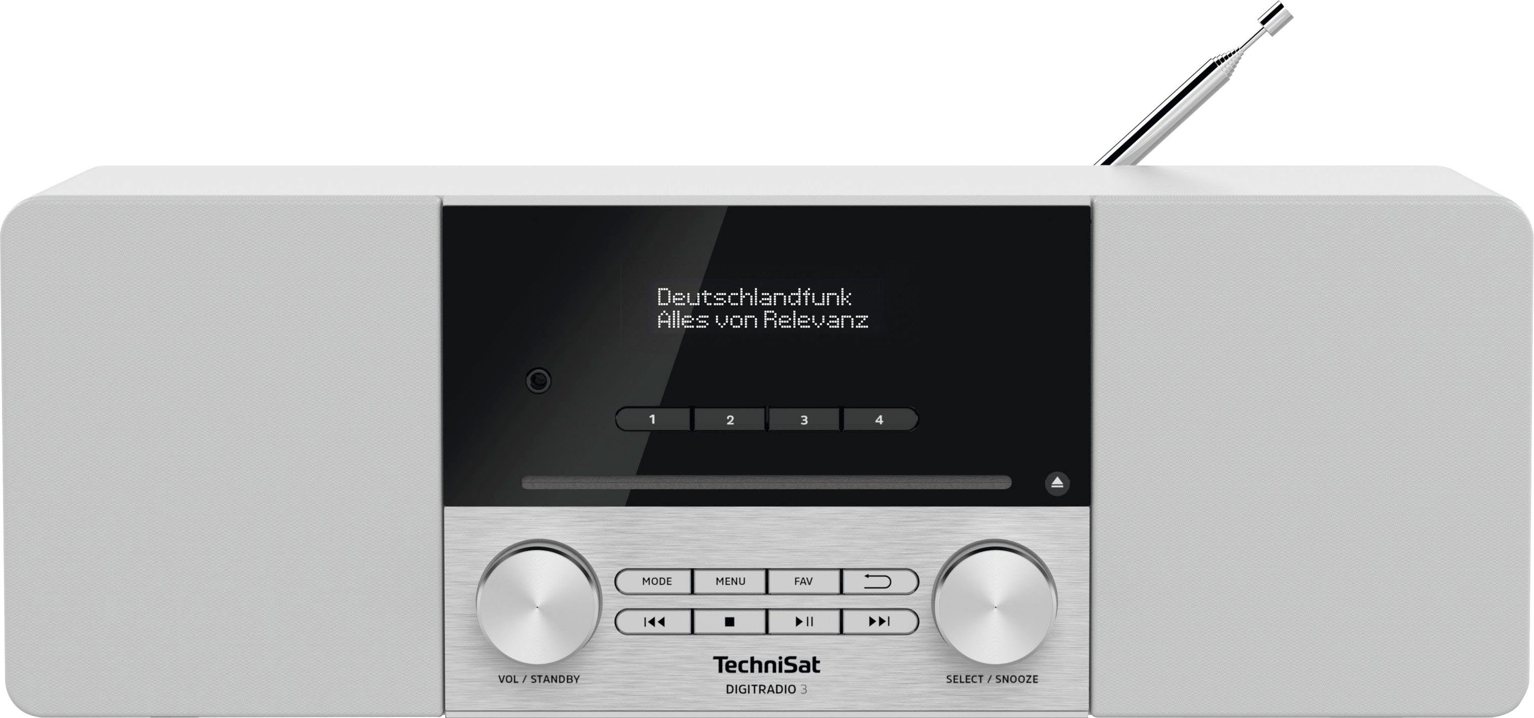 TechniSat Digitale radio (DAB+) DIGITRADIO 3 Cd-speler, made in Germany
