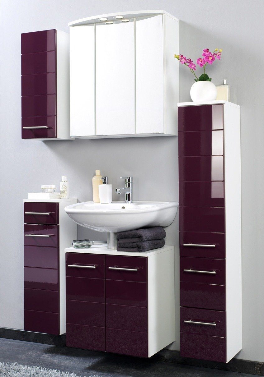 welltime Wastafelonderkast PORTO Badkamermeubel, breedte 50 cm