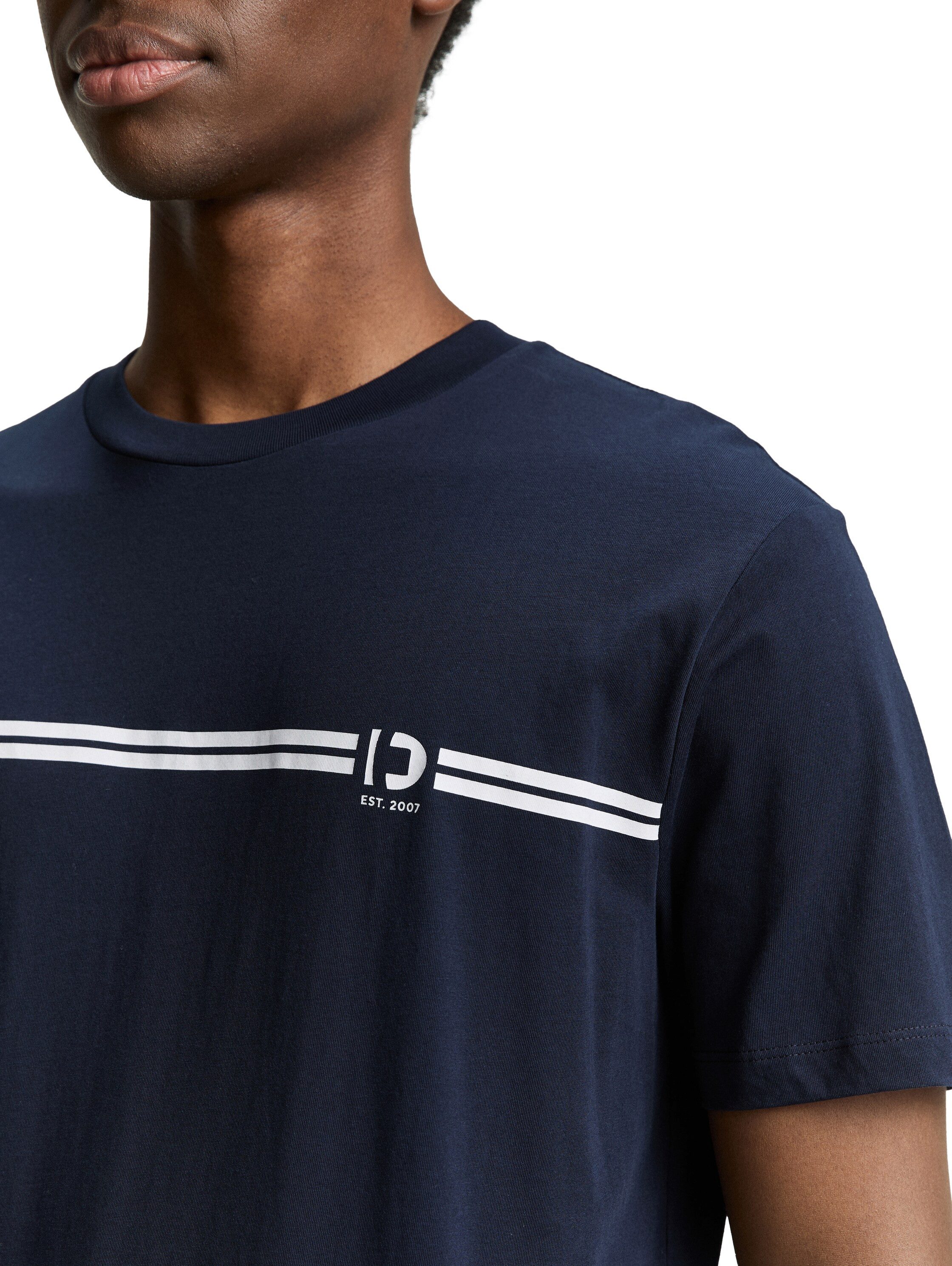 Tom Tailor Denim T-shirt met logoprint (set, 3-delig)