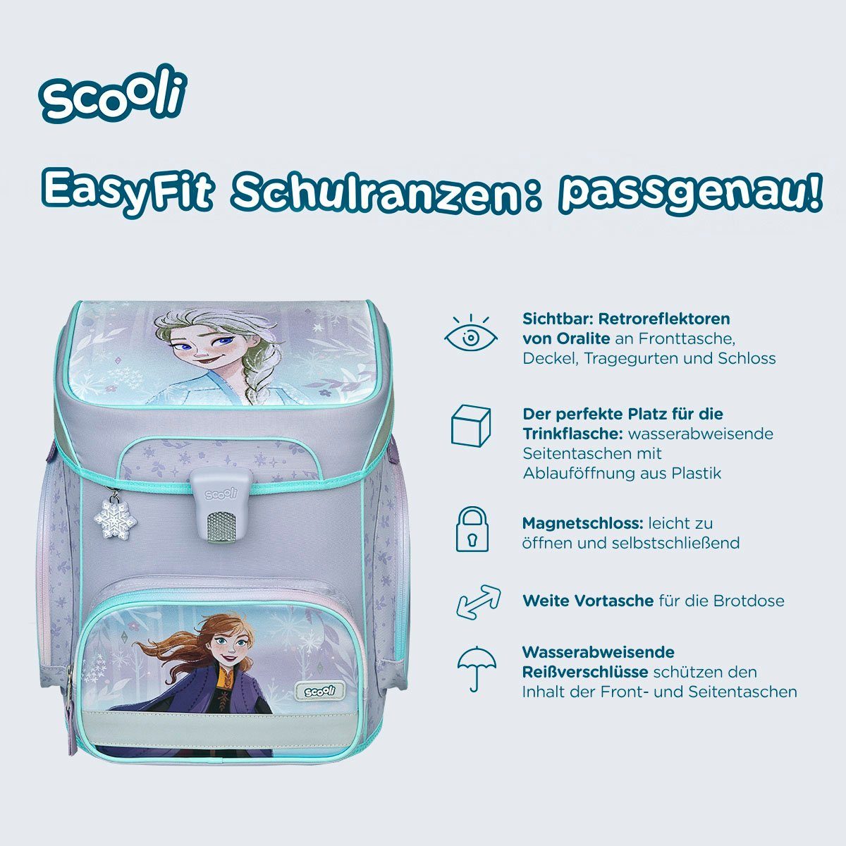 Scooli Schooltas EasyFit, Frozen (5-delig)