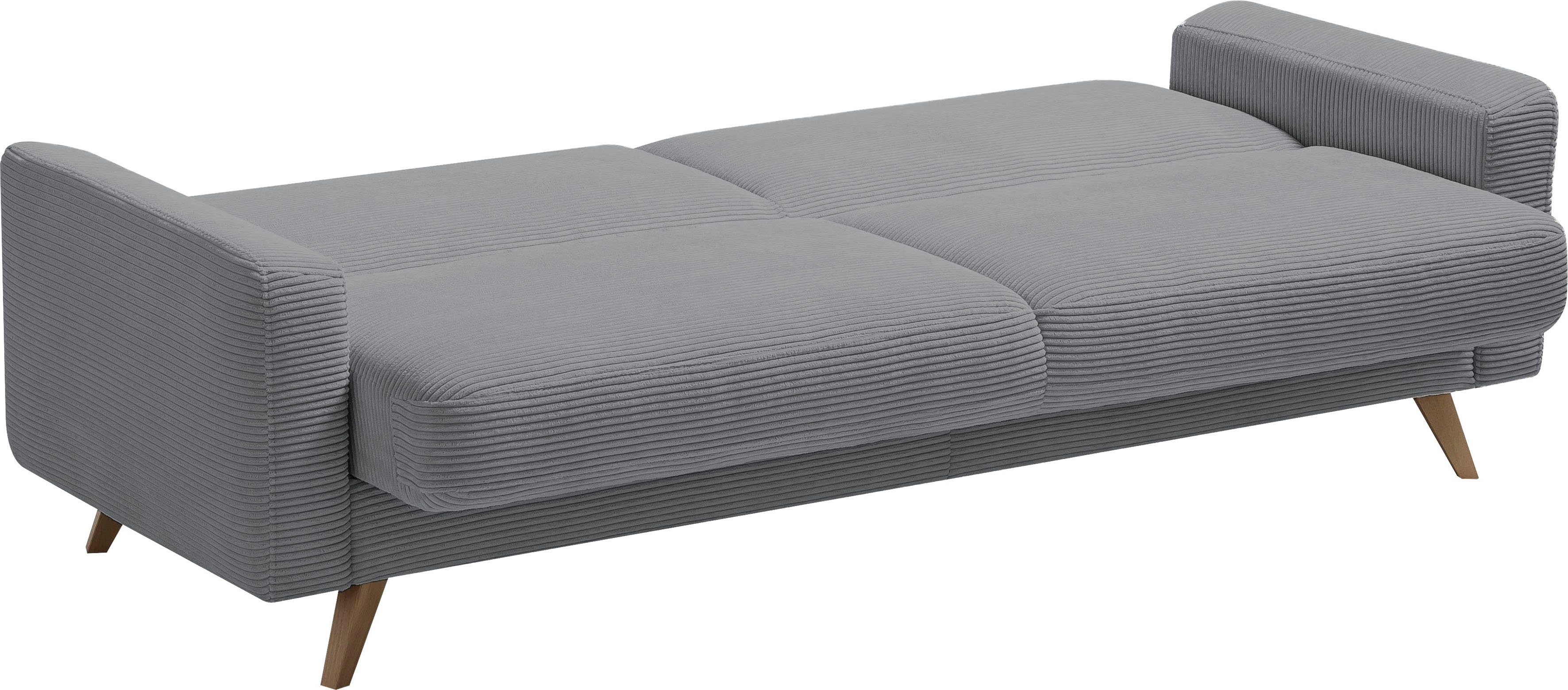 exxpo - sofa fashion 3-zitsbank Samso, elegant en comfortabel, actuele cord bekleding, kantelbank