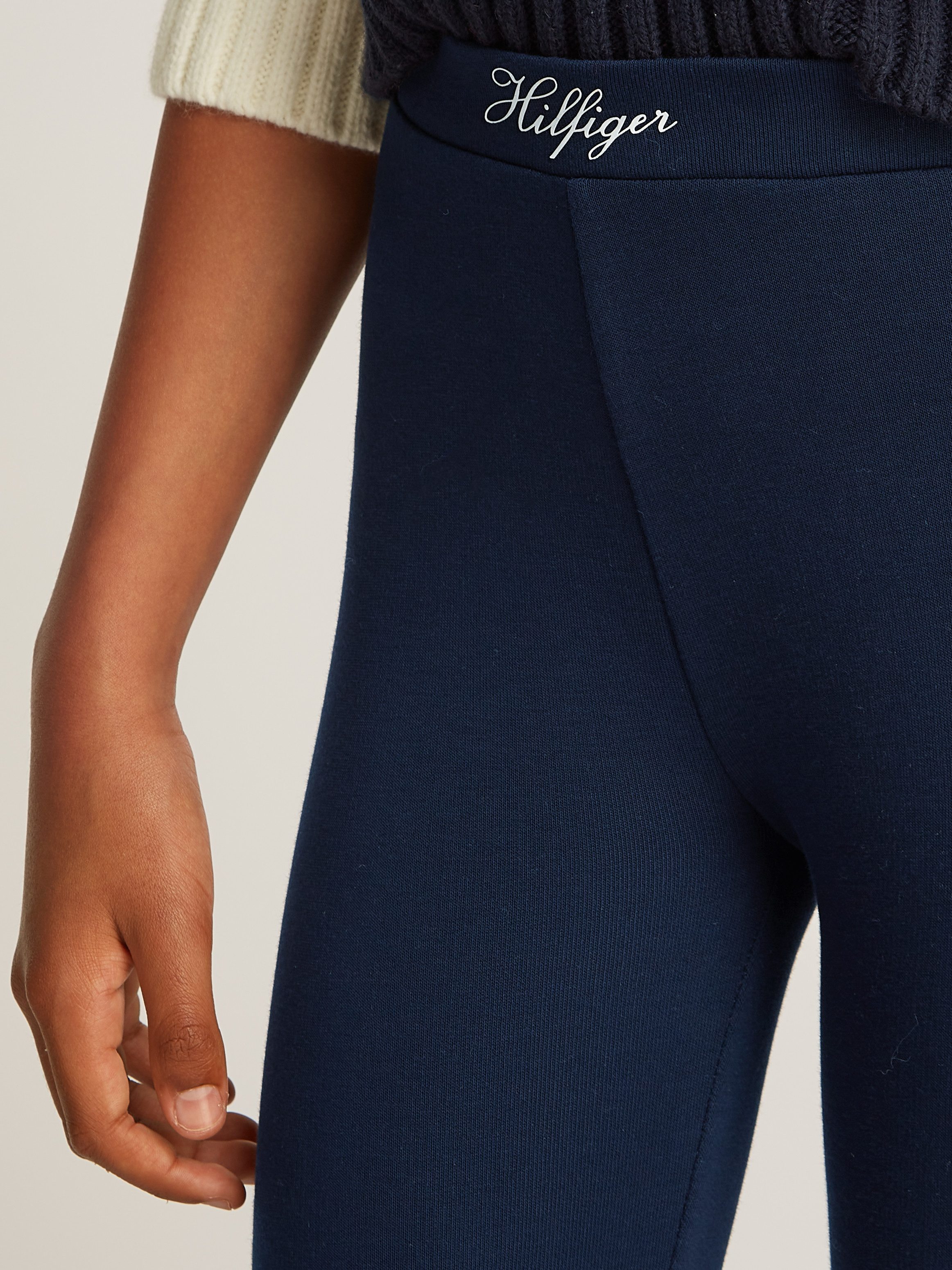 Tommy Hilfiger Legging VARSITY FLARE LEGGING in modieuze flared vorm