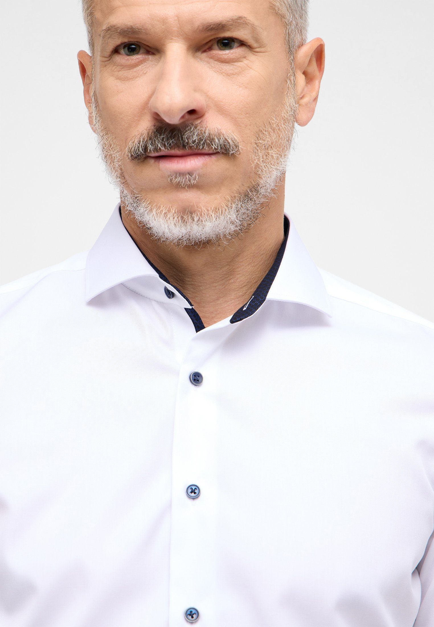 Eterna Overhemd met lange mouwen Slim fit NON IRON (strijkvrij)