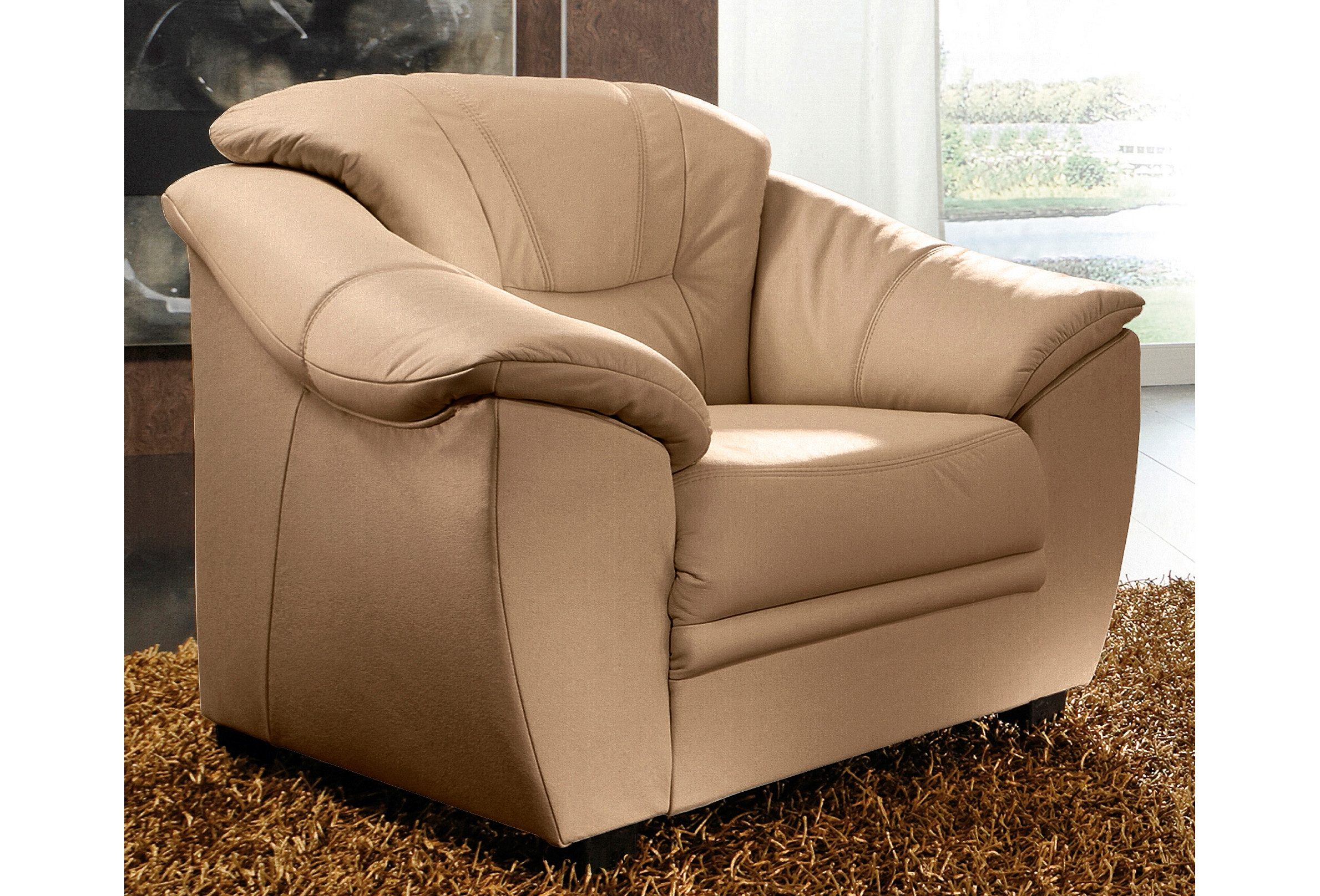 sit&more Fauteuil Savona inclusief binnenvering fauteuils bruin