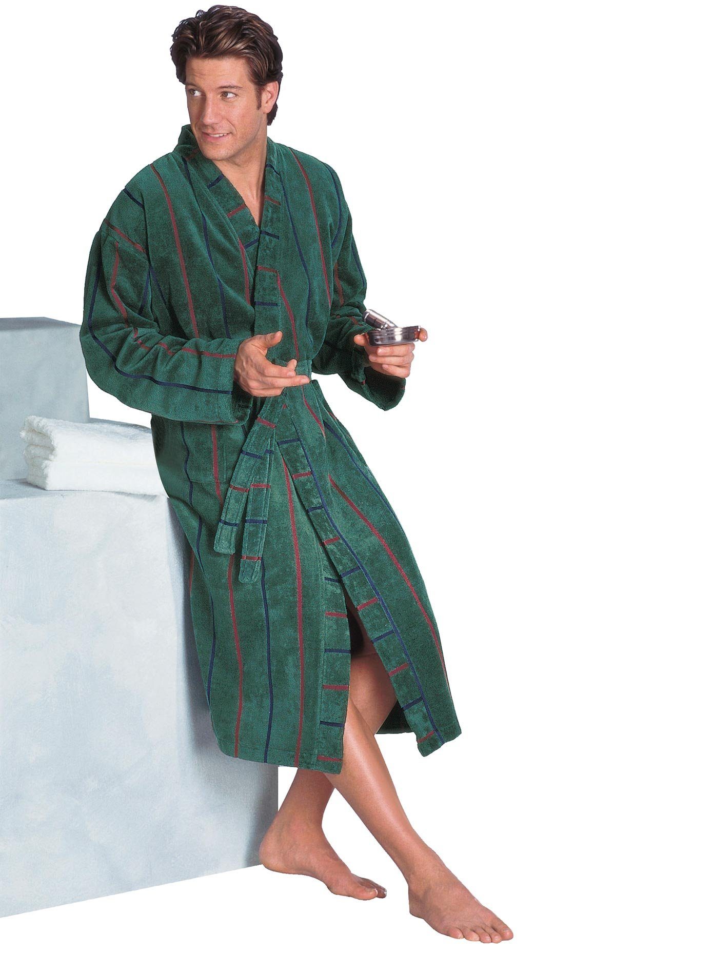 Wewo fashion Badjas heren heren badjassen maat 48/50 groen