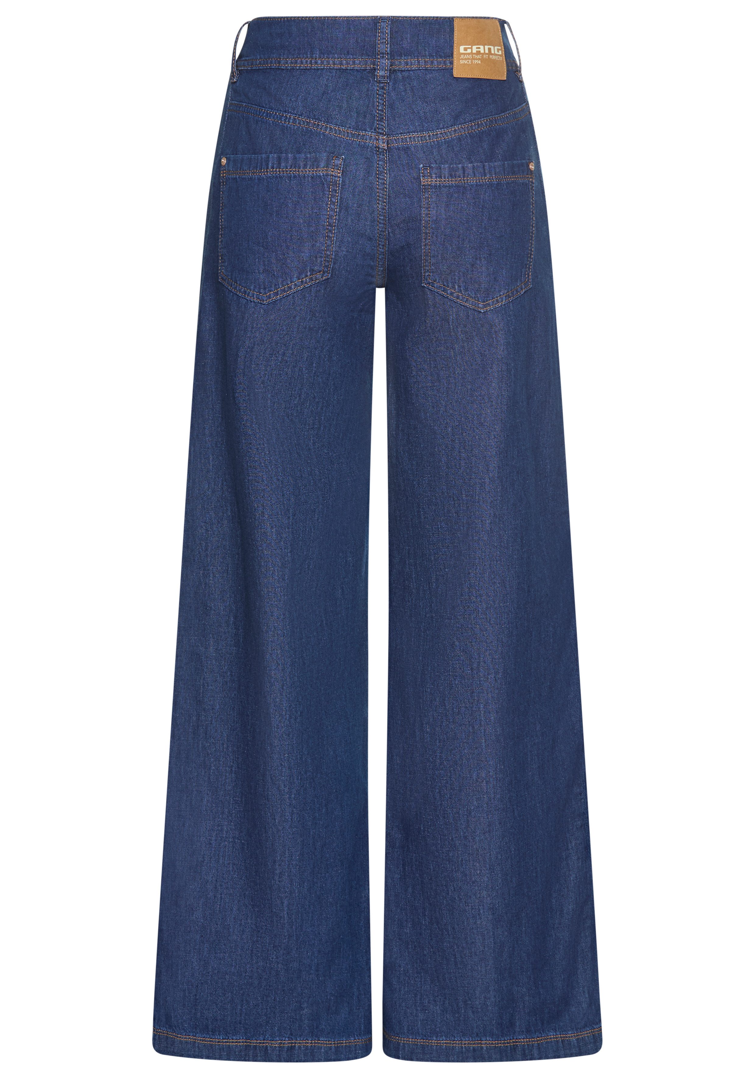 GANG Wijde jeans 94PAIGE WIDE met ingezette zijstrip