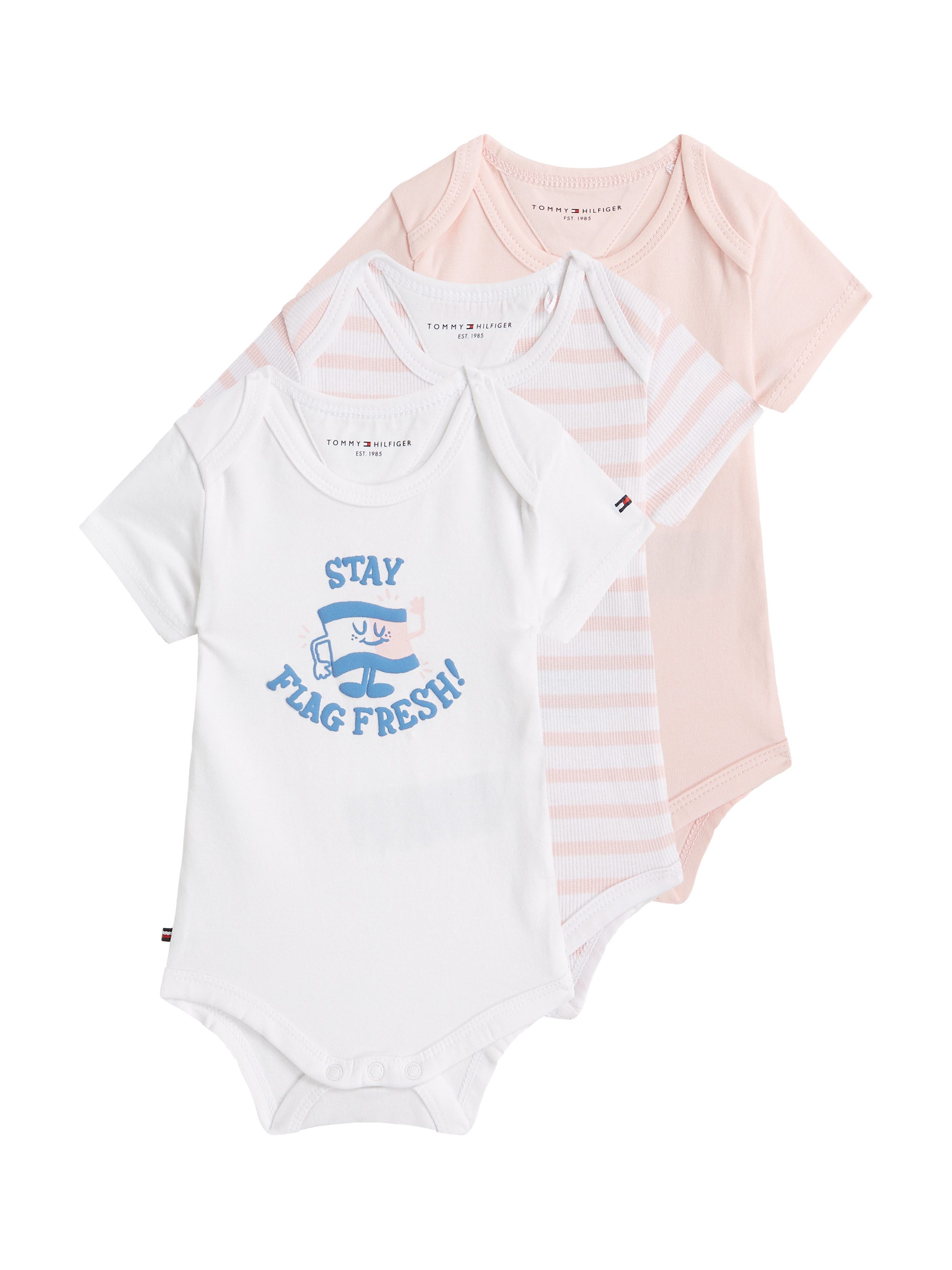 Tommy Hilfiger Body met korte mouwen 3 PACK BODY SS GIFTBOX (3-delig, Set van 3)
