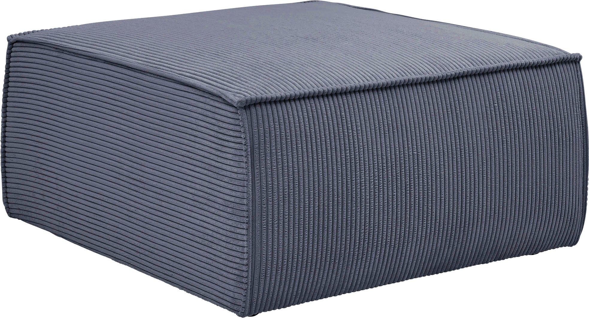 Home affaire Hocker Sherwood Vierkante poef/voetenbank, ideale als aanvulling op de "SHERWOOD" love seat