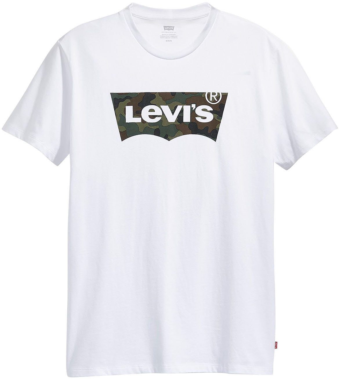 Levi's T-shirt Batwing Logo Tee met logo-frontprint