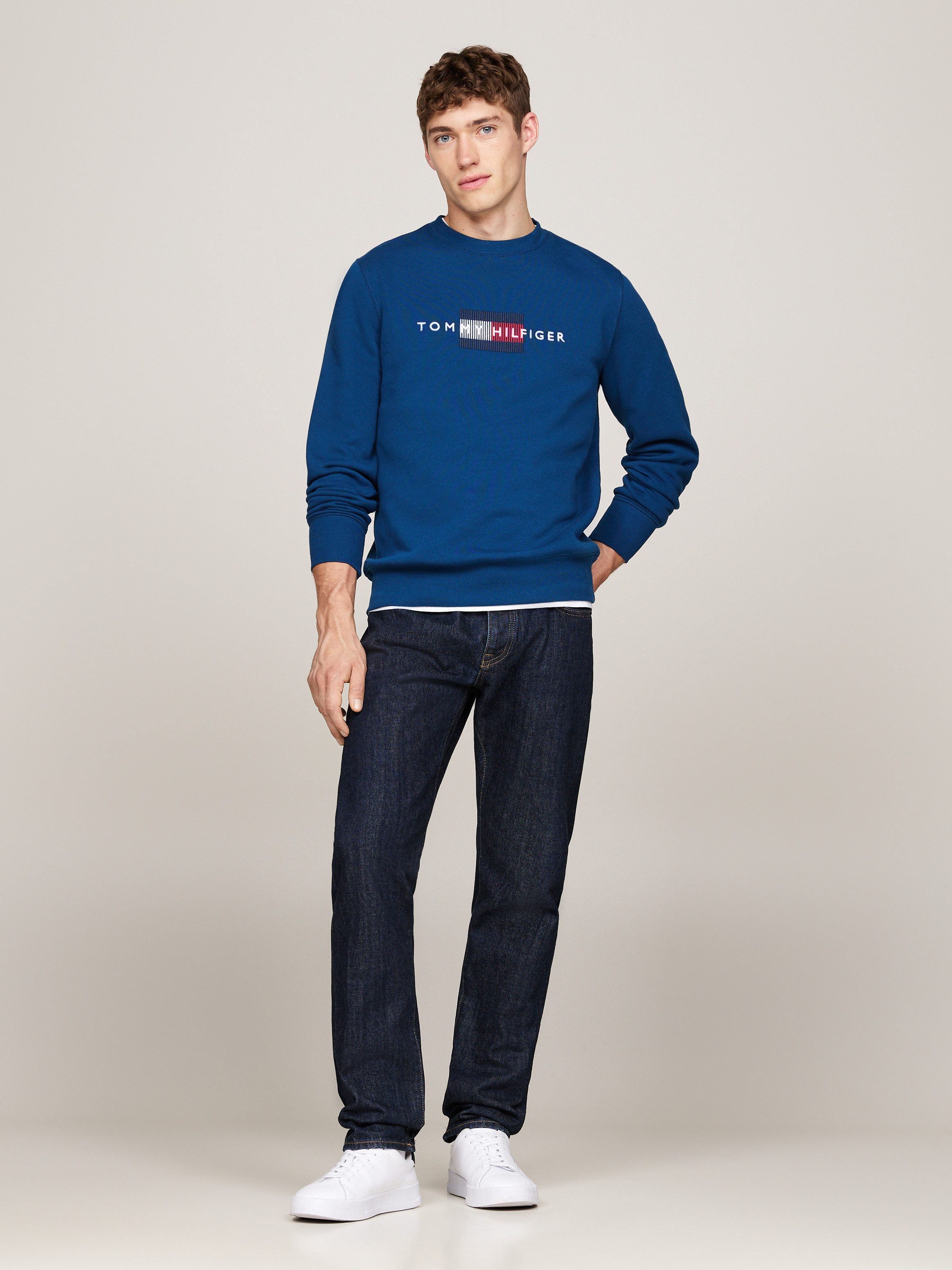 Tommy Hilfiger Sweatshirt HILFIGER FLAG EMBRO SWEATSHIRT meerkleurige borduursel op de borst