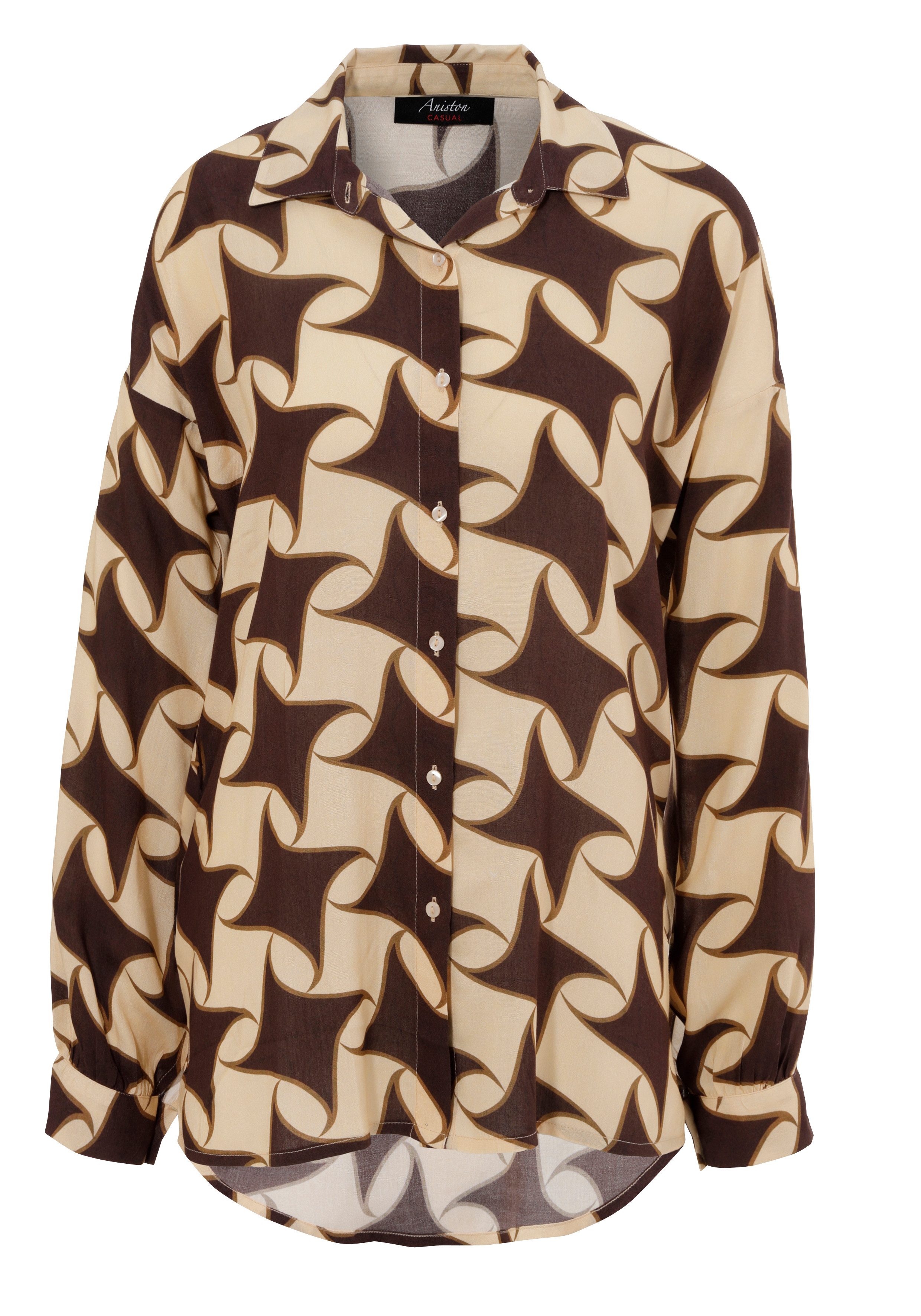 Aniston CASUAL Overhemdblouse met kleurharmonische, grafische print