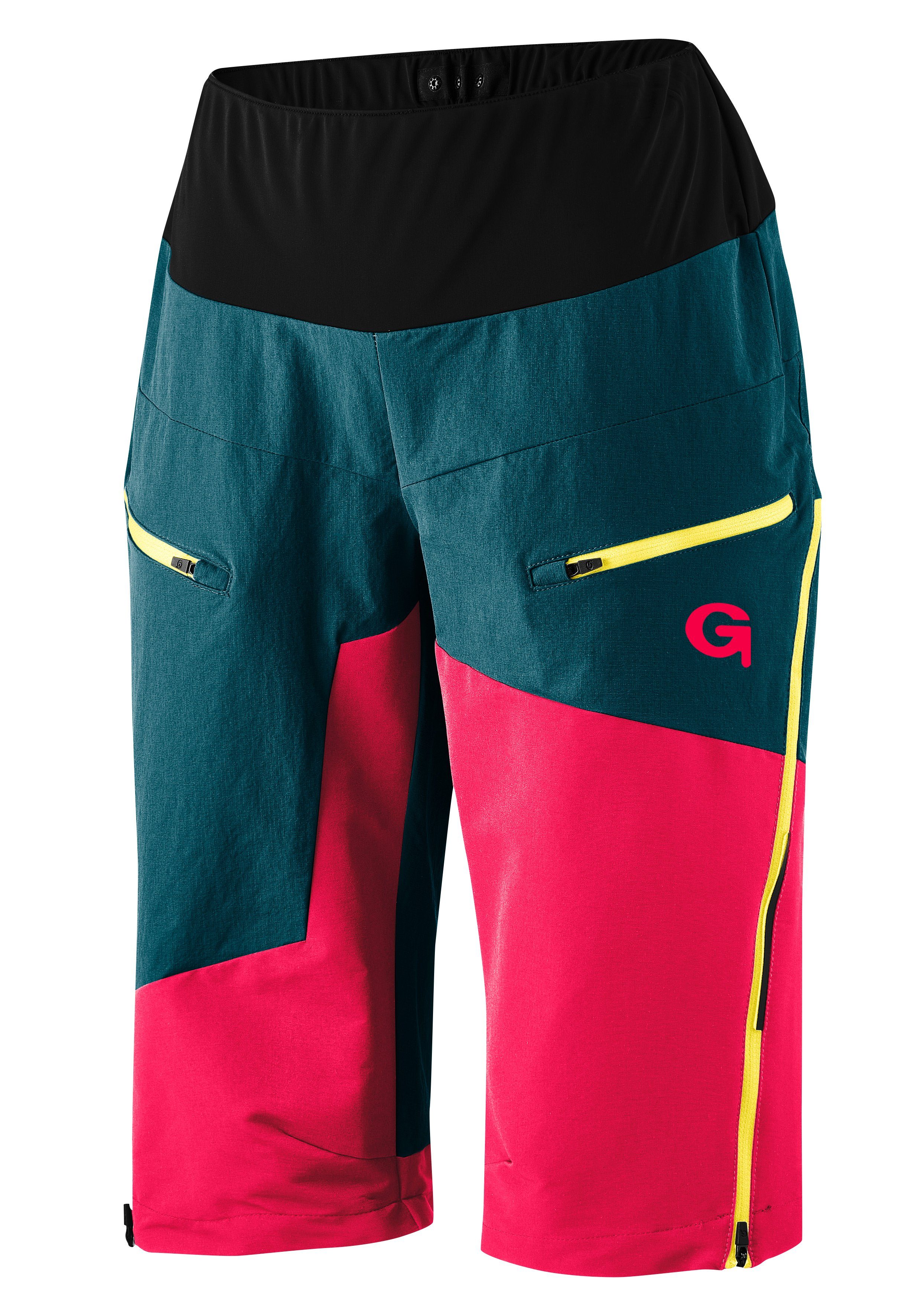 Gonso Fietsbroekje LOMASO Heren fiets-short, MTB fietspants met zitkussen, flexibele taille