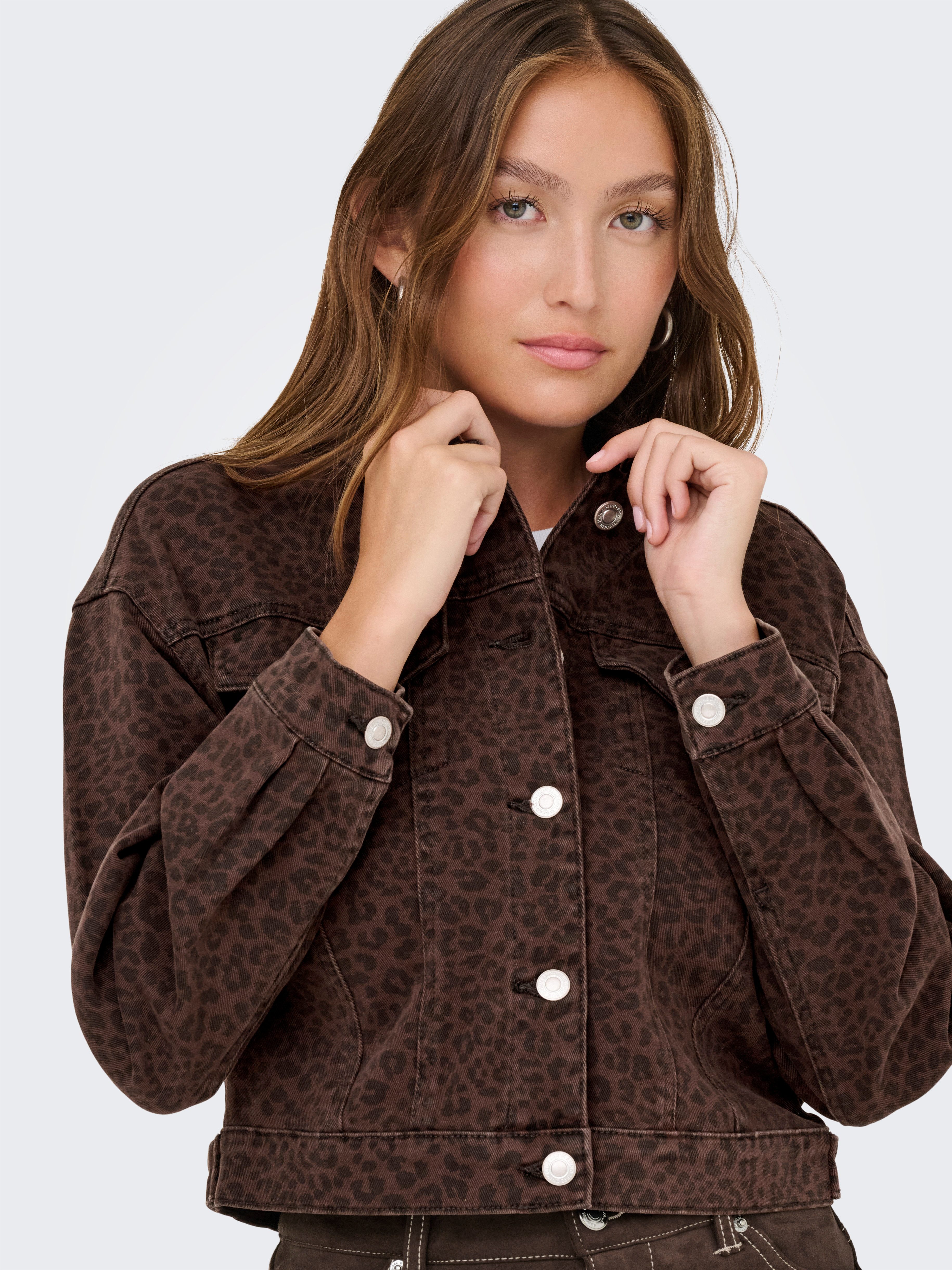 Only Jeansjack ONLANLIE-ANIMAL L/S JACKET CC PNT