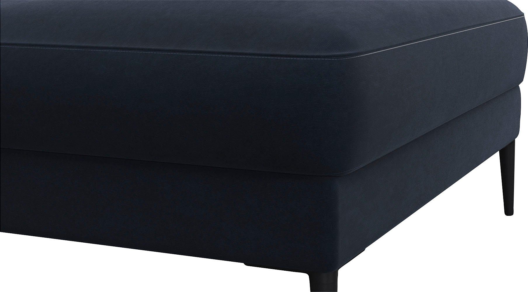 FLEXLUX Poef Belle gestoffeerde hocker, zithocker Scandinavisch design, in een sublieme verwerking