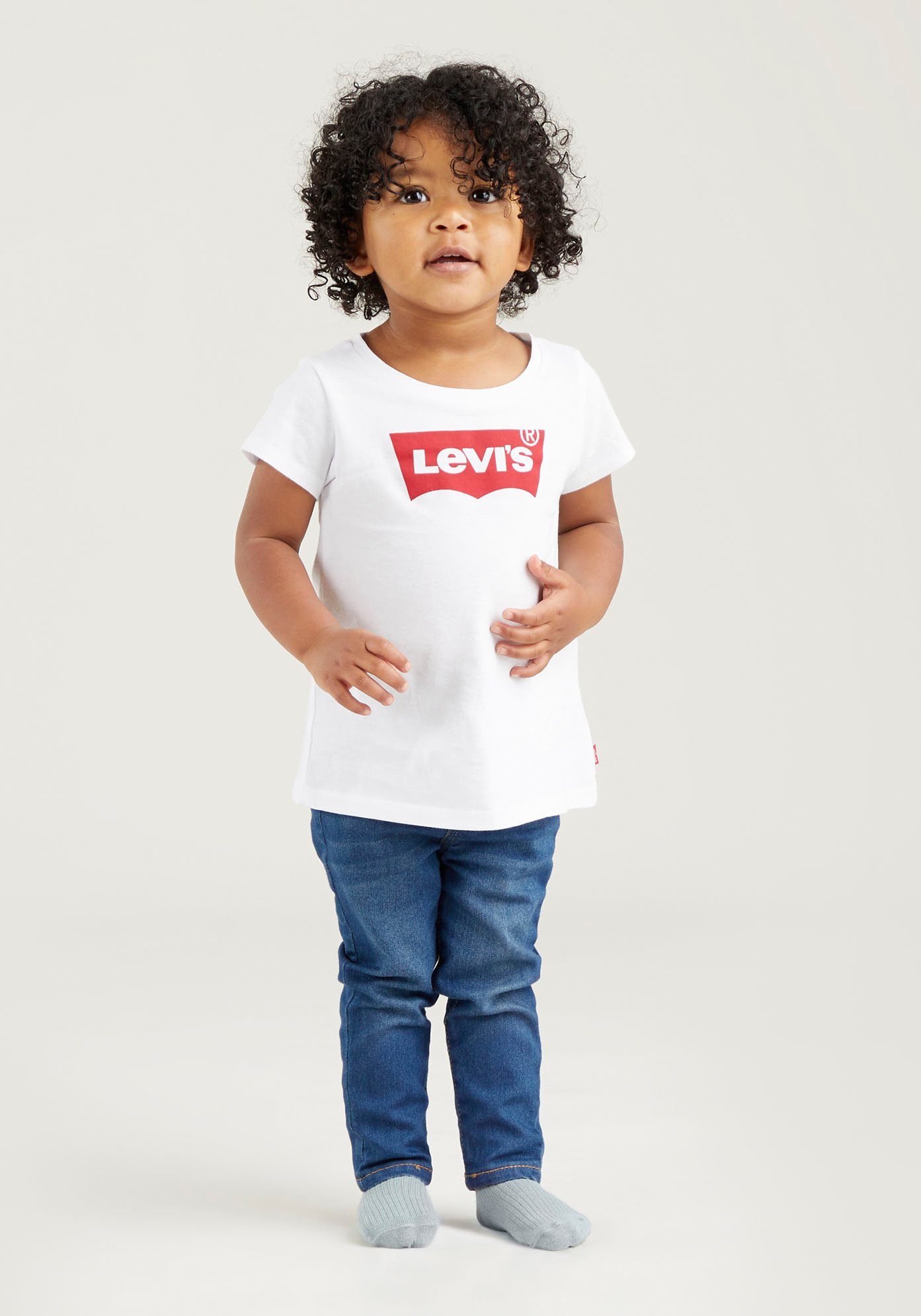 Levi's Kidswear T-shirt LVG BATWING TEE met levis®-print - voor baby meisjes