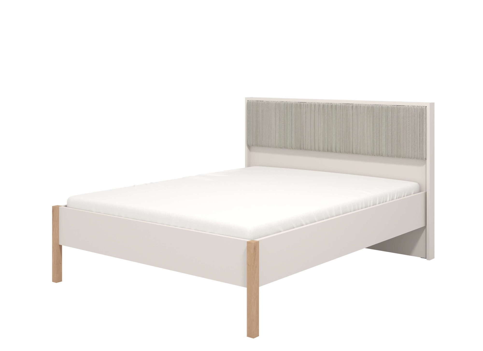 Home affaire Bed Belfort bed, met gestoffeerd hoofdbord bekleed met zachte corduroy