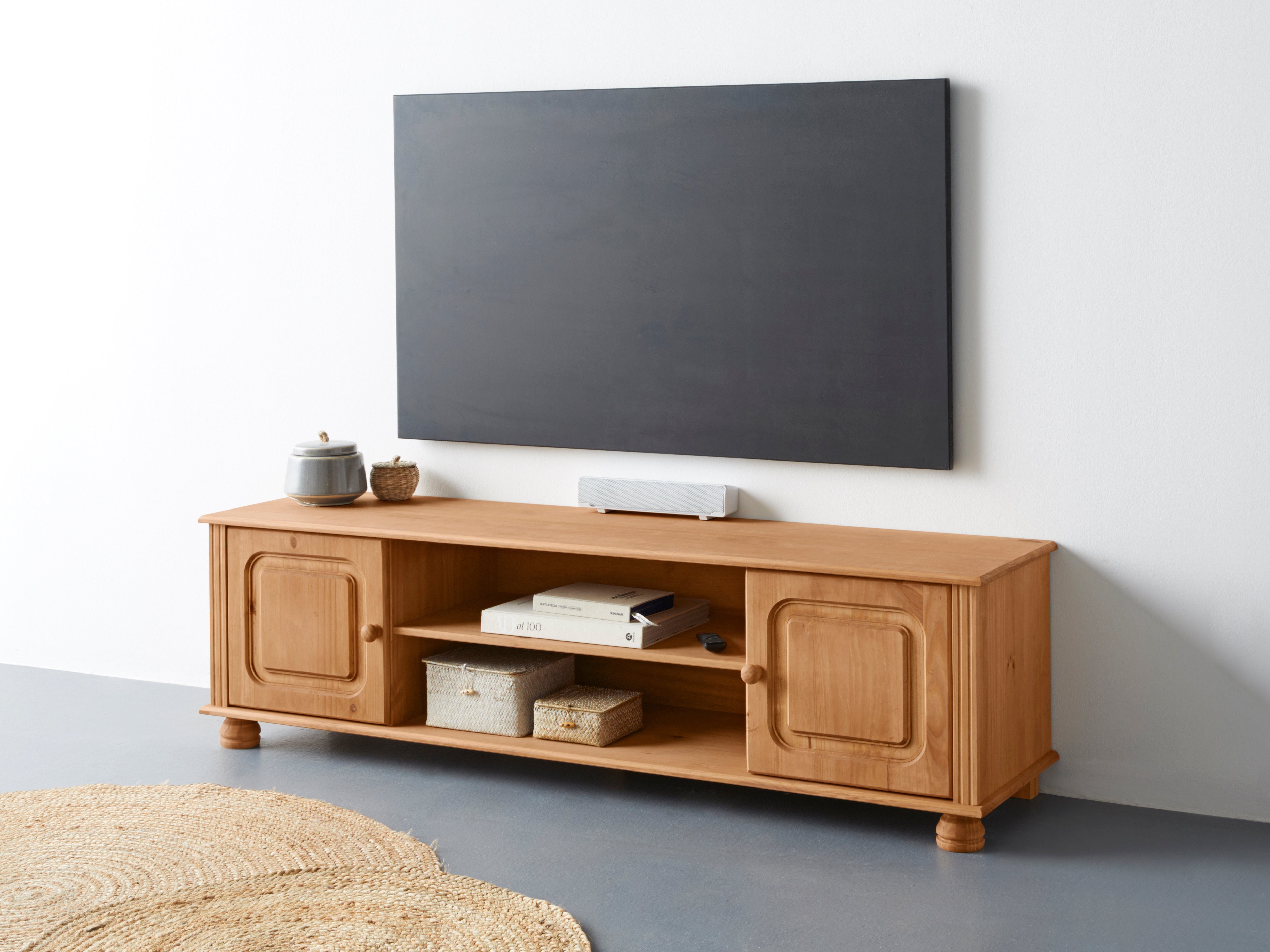 Home affaire Tv-meubel Mette Commode met kabeldoorvoer en een inlegplank lowboards beige