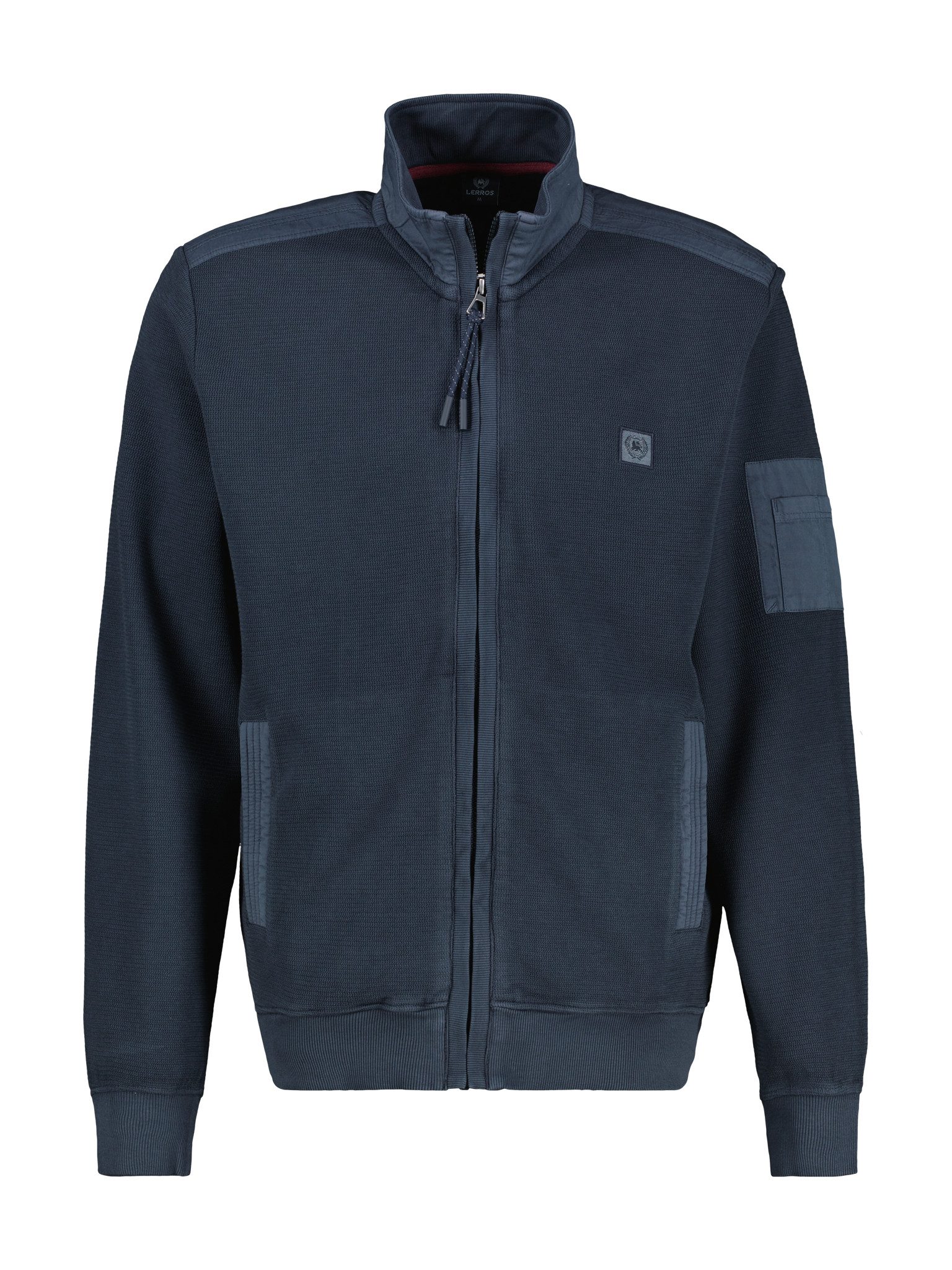 Lerros Sweatvest met geborduurd logo
