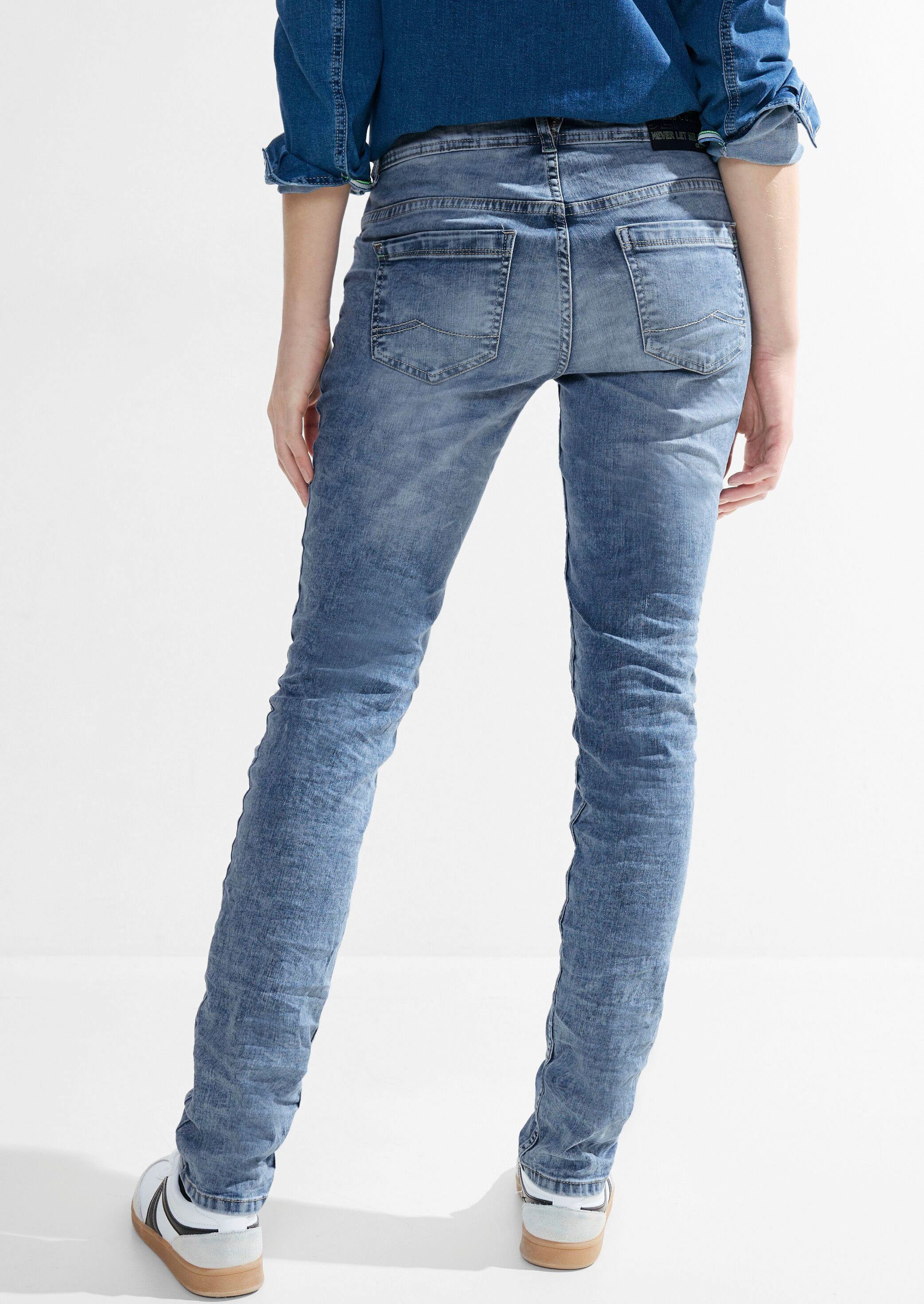Cecil Slim fit jeans in gebruikte look