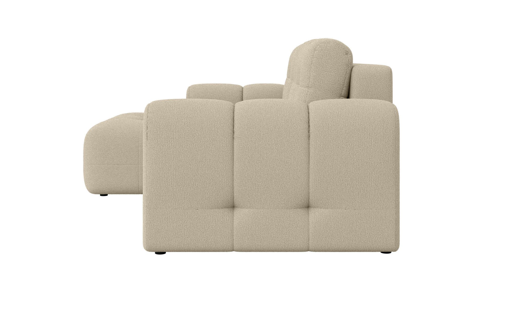 INOSIGN Hoekbank Manilla, optioneel met bedfunctie, B/D/H 265/170/91 cm L-vorm met recamiere rechts/links bestelbaar, golfondersteuning