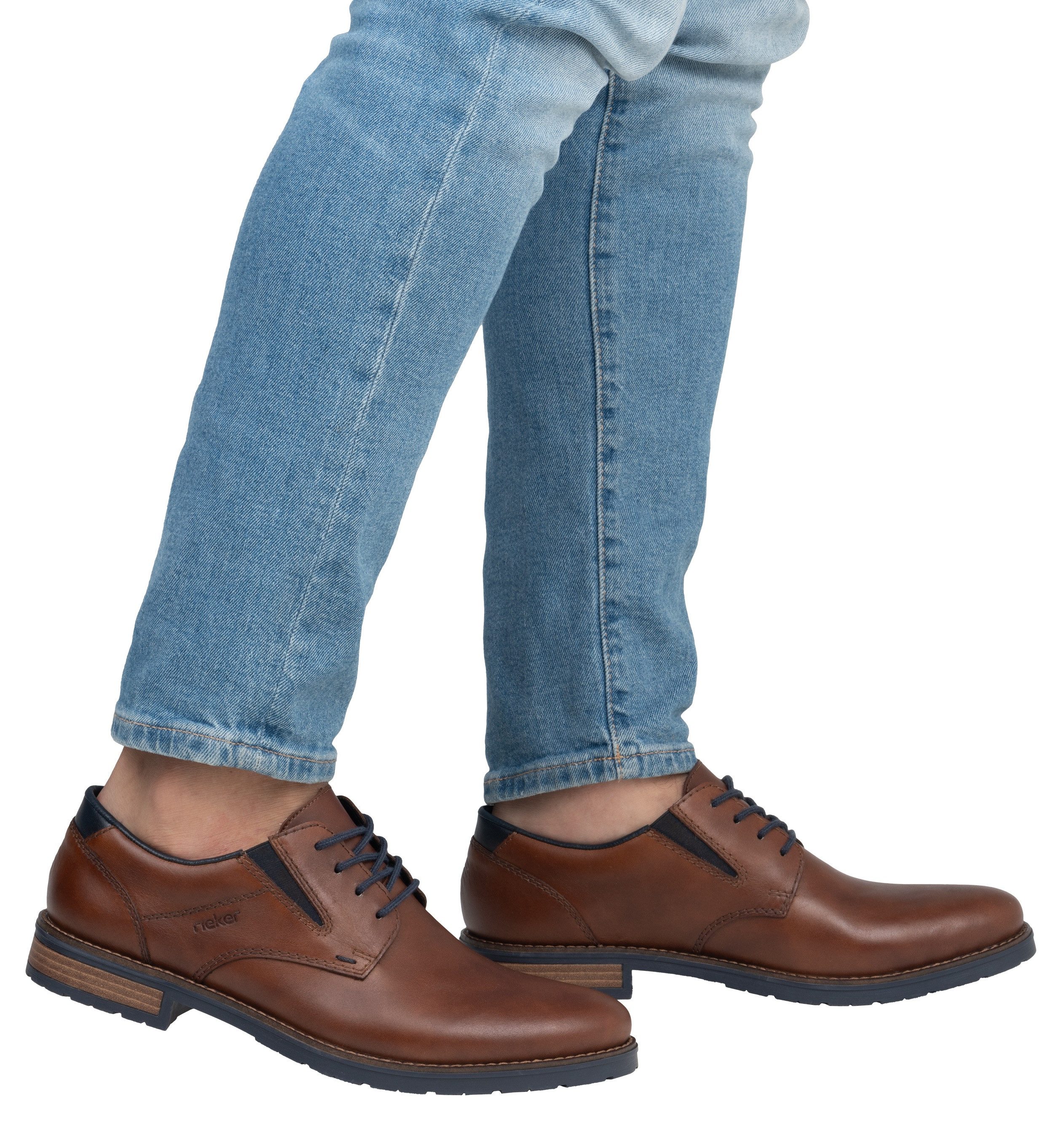 Rieker Veterschoenen met stretch, vrijetijdsschoen, lage schoen, veterschoen