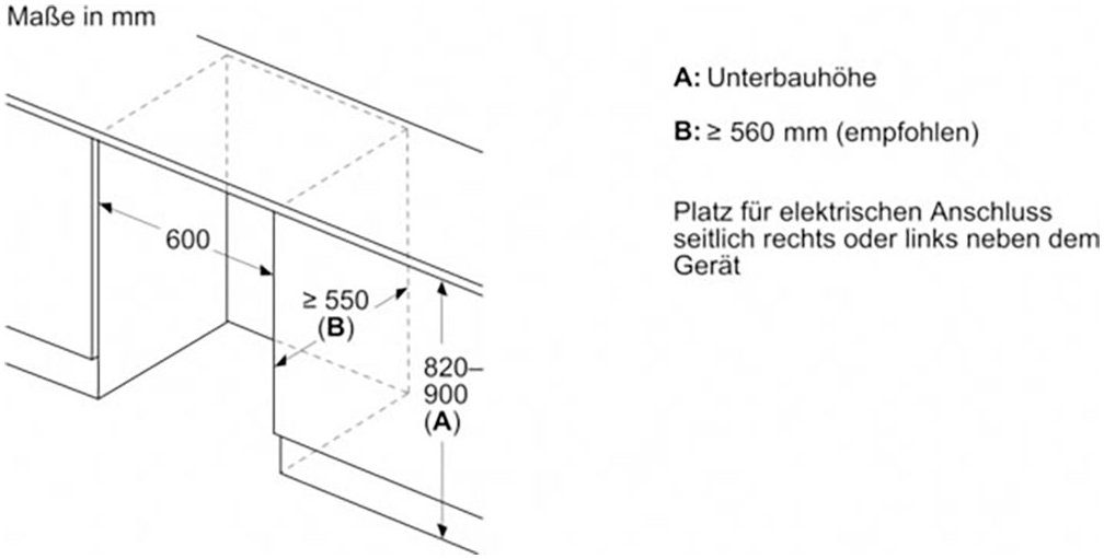 BOSCH Inbouw koelkast KUL22ADD0, 82 cm x 59,8 cm