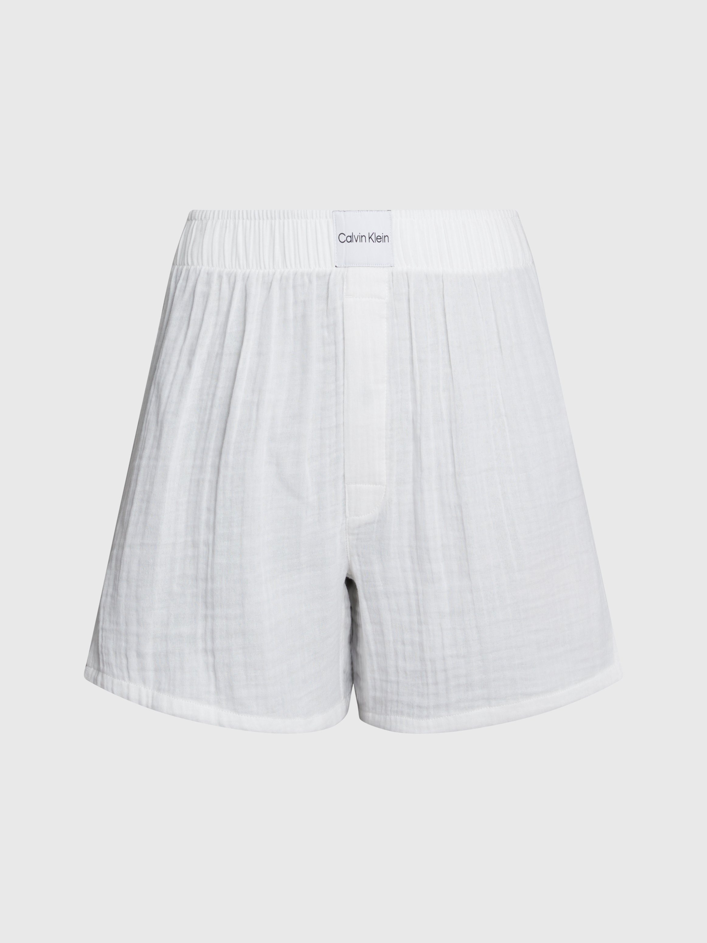 Calvin Klein Pyjamashort BOXER SLIM met merklabel op de tailleband