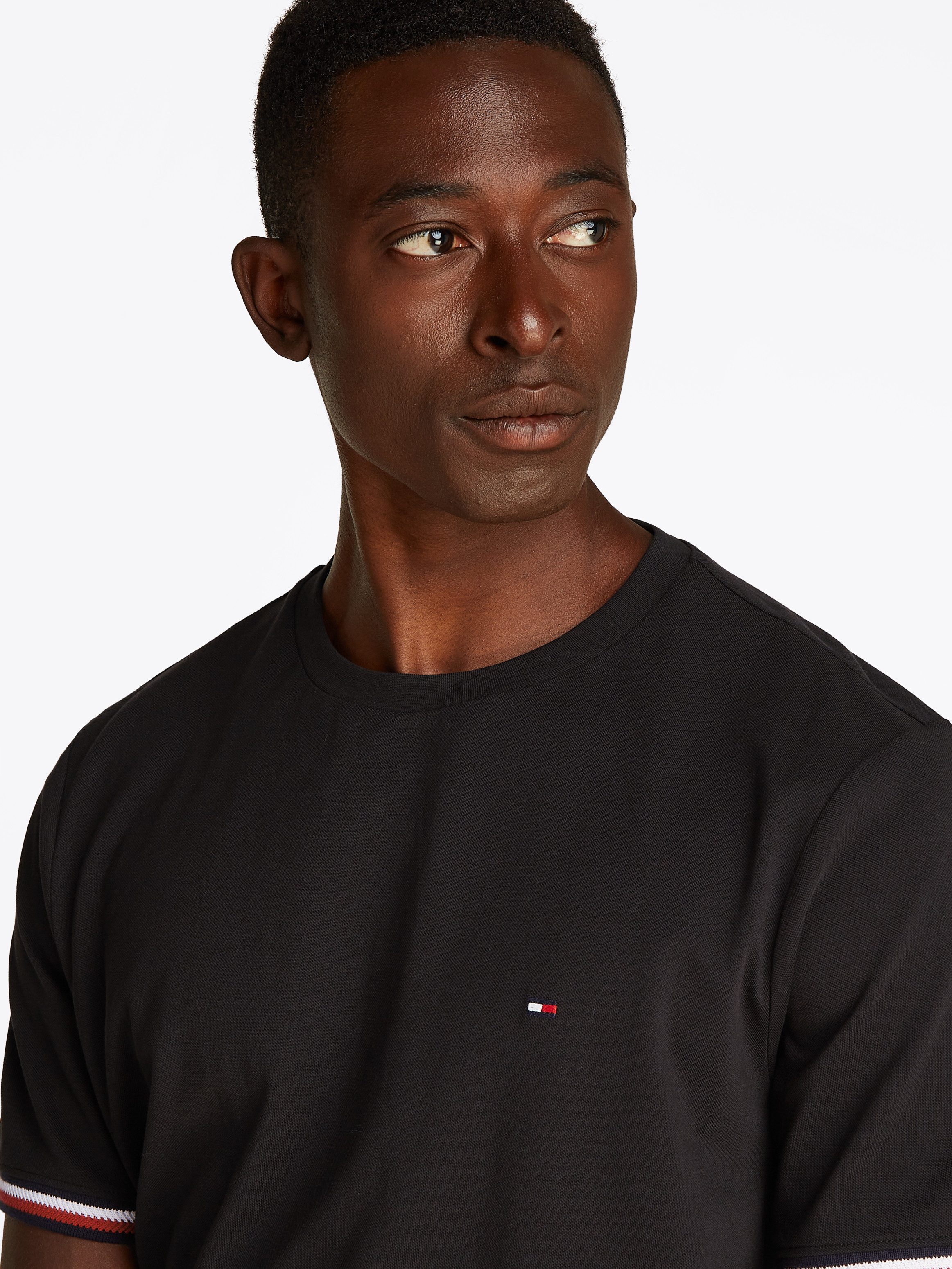 Tommy Hilfiger T-shirt GLOBAL STRIPE CUFF TEE
