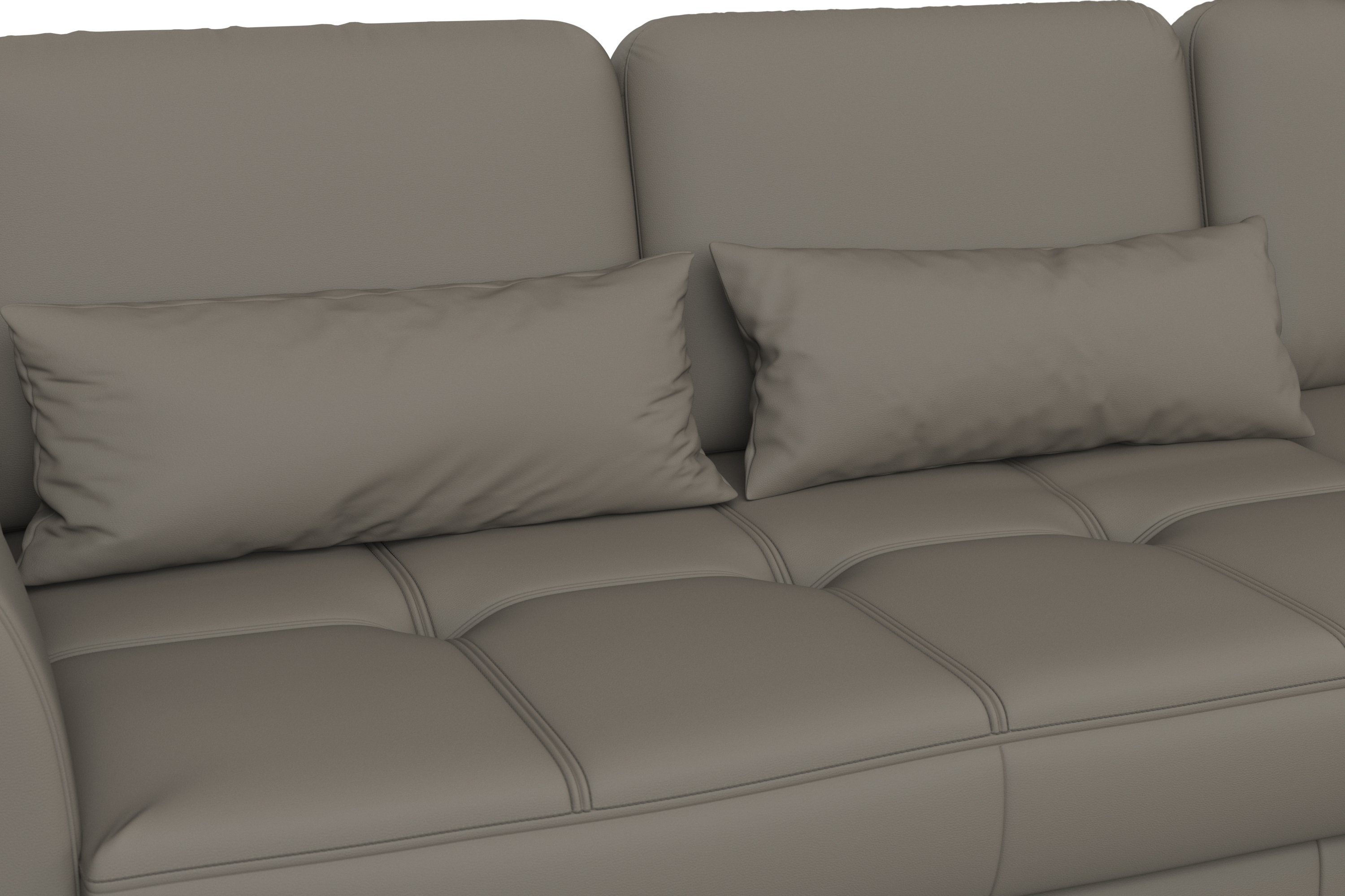 sit&more Hoekbank Bendigo L-vorm inclusief zitdiepteverstelling, bodemvrijheid 15 cm, in 2 pootkleuren