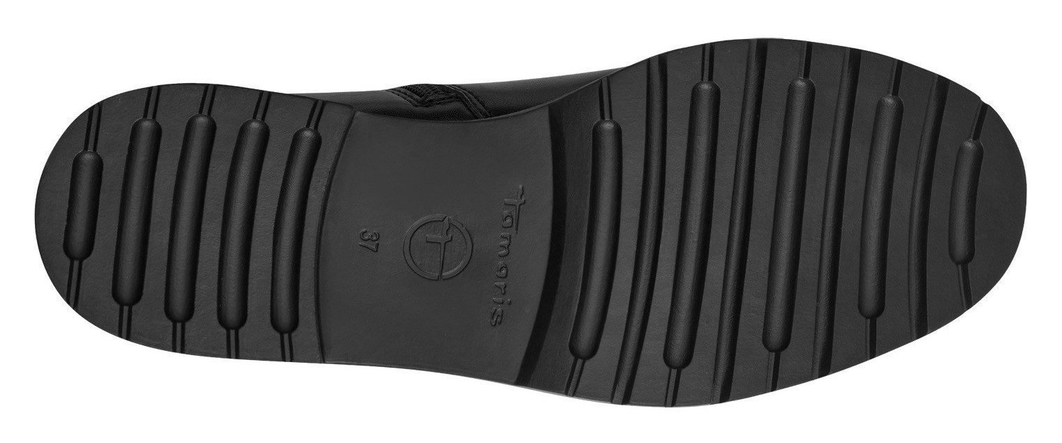Tamaris Chelsea-boots blokhak, business schoen, enkellaars met comfortabele stretch-inzet