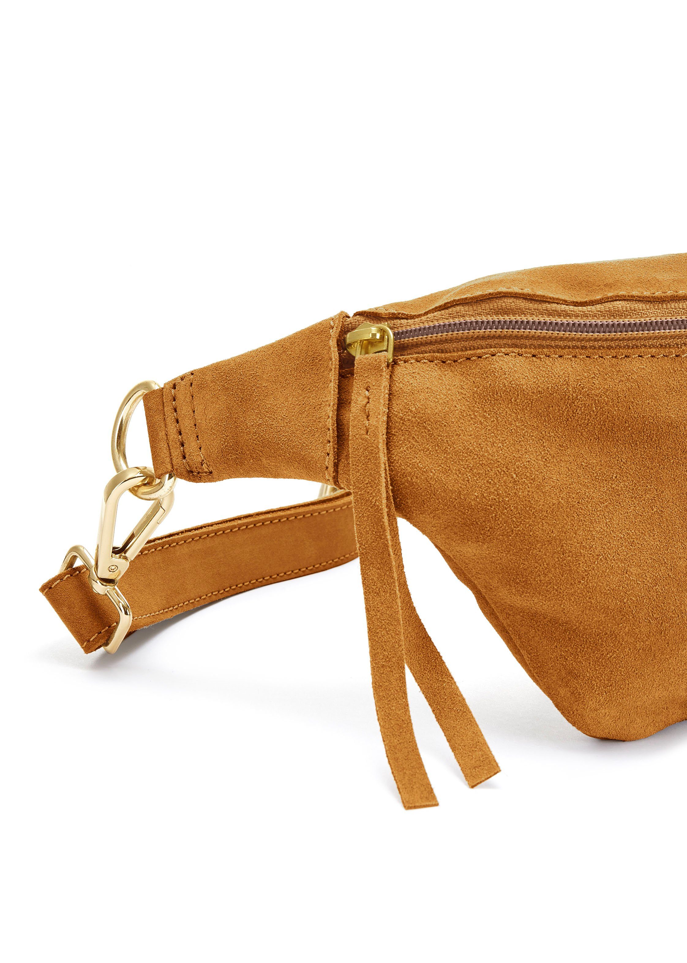 Elbsand Buiktasje Schoudertas van leer, borsttas, schoudertas, crossbody bag