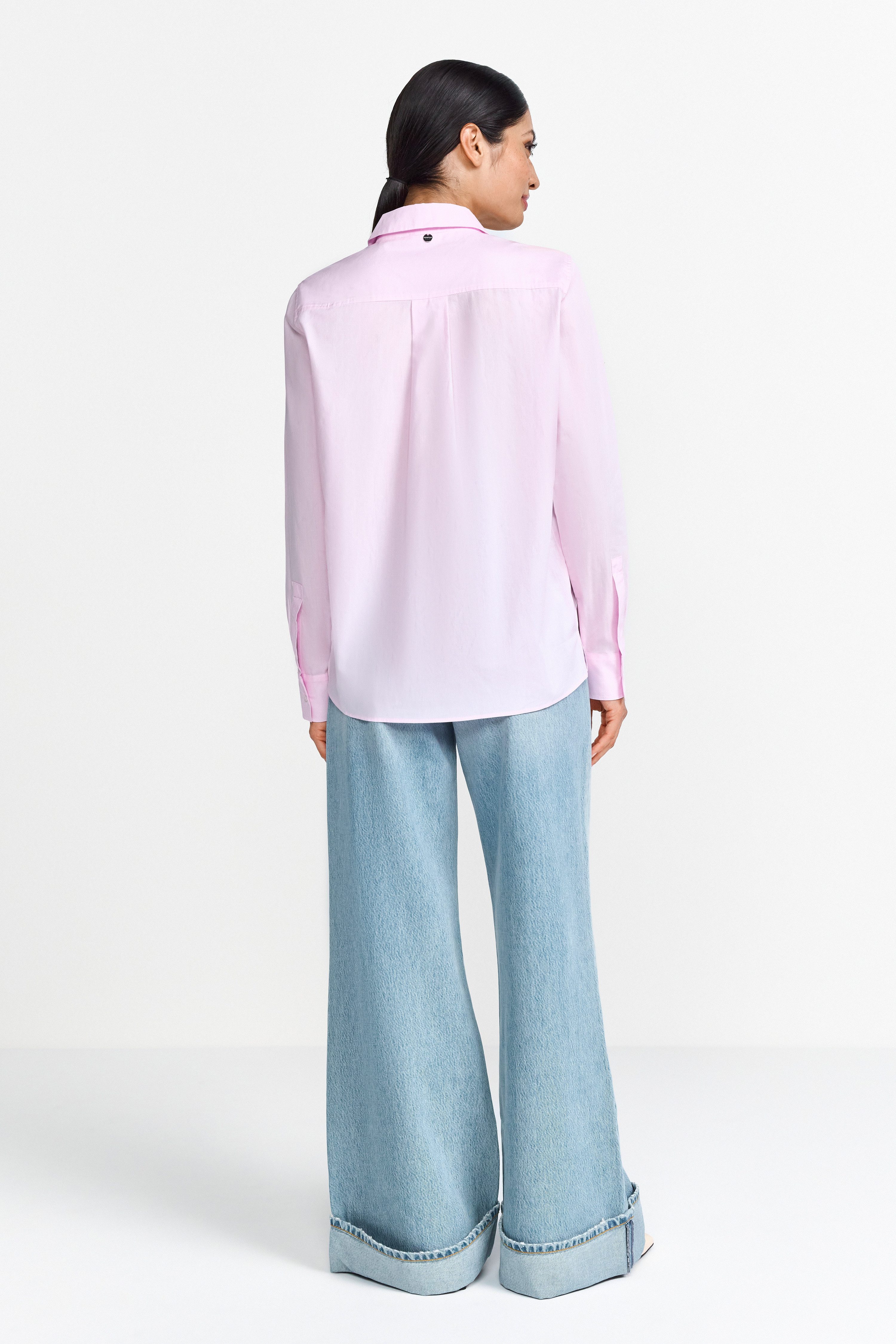 Rich & Royal Klassieke blouse Met merkenlabel op de rug